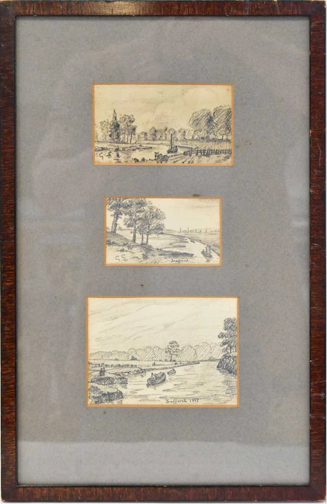 GEORGE SHEFFIELD (1839-1892); pencil sketch
