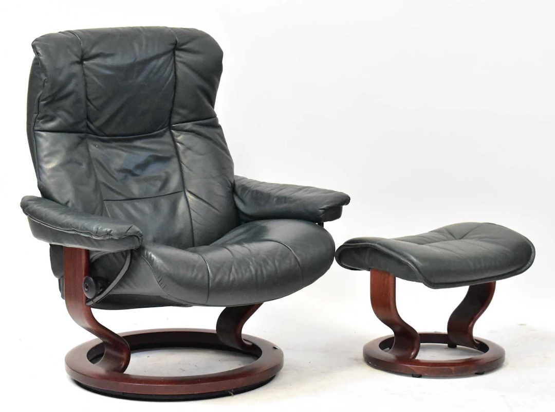 An Ekornes Stressless reclining chair