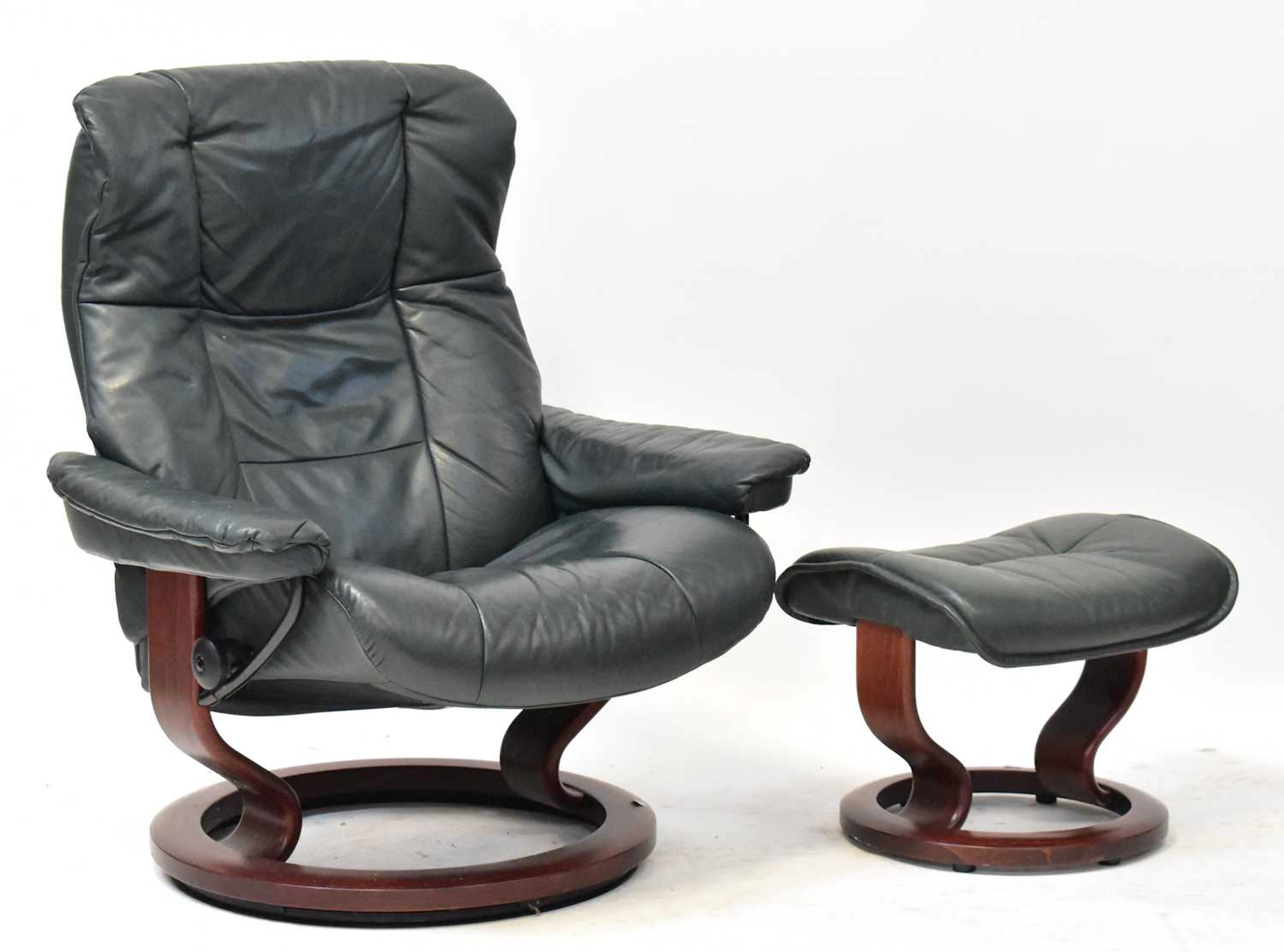 An Ekornes Stressless reclining chair
