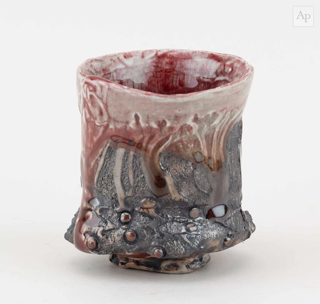 EDDIE CURTIS (born 1953); a stoneware yunomi with...