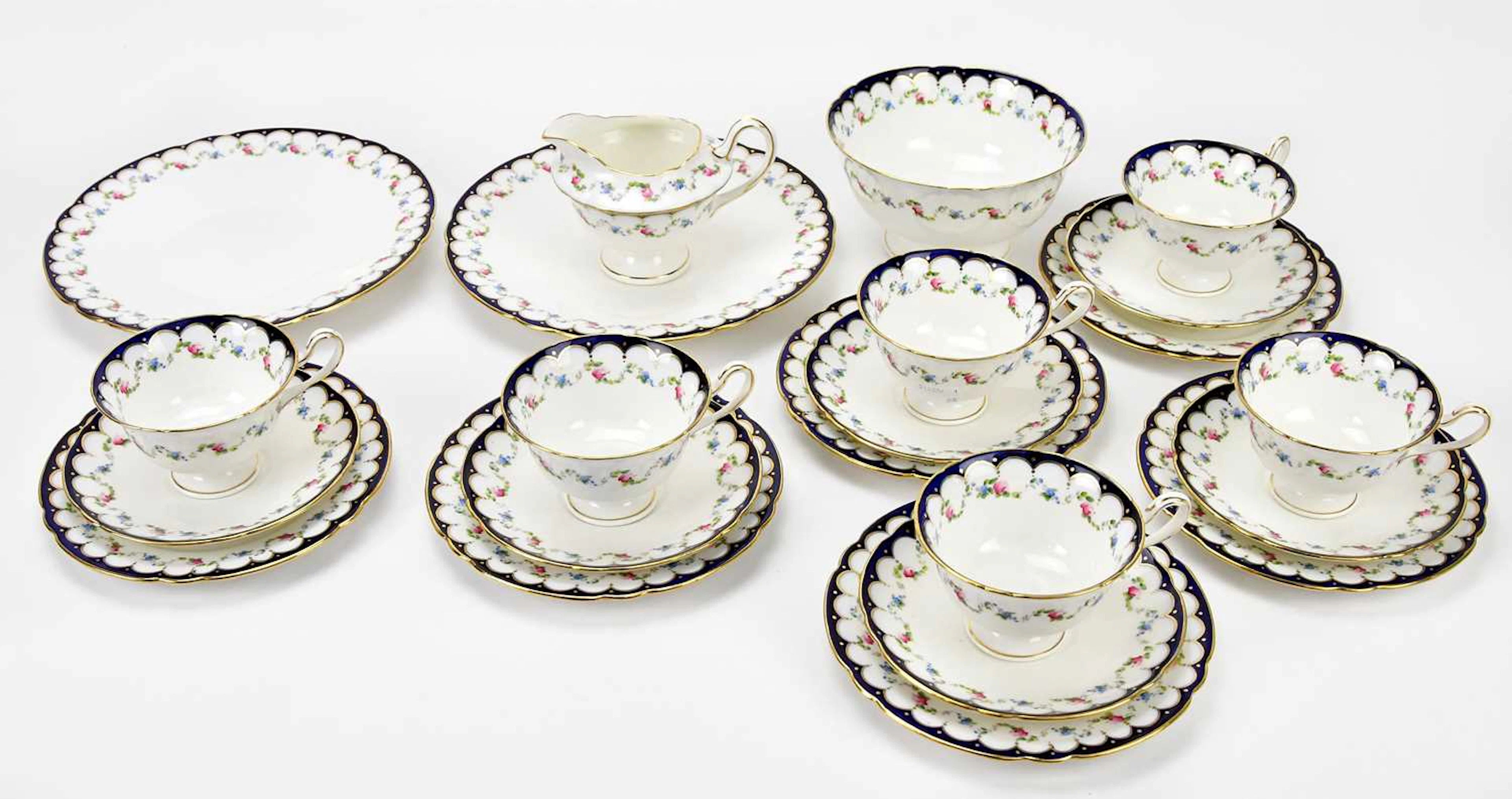 SHELLEY; a twenty-two piece part tea service