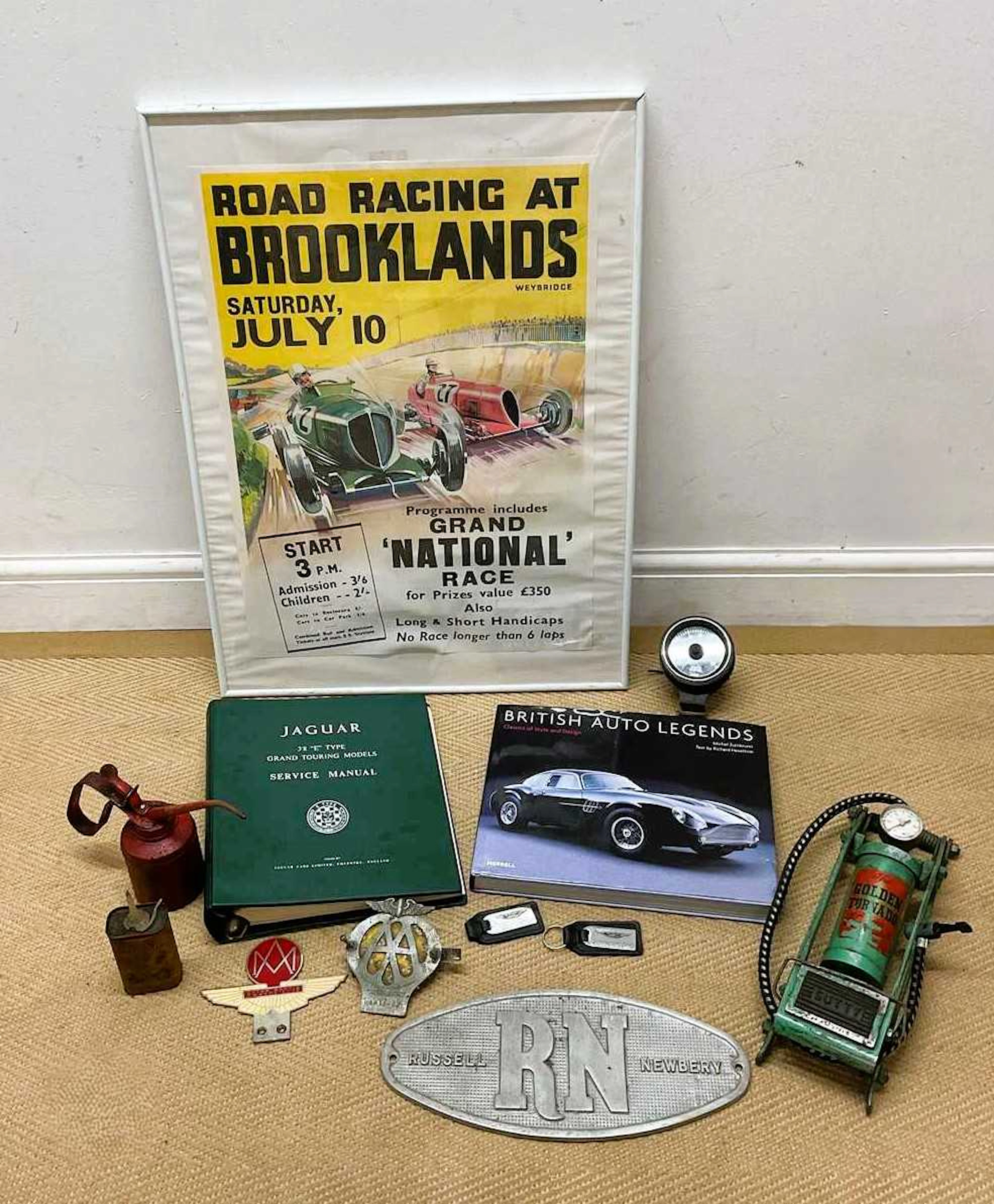 A quantity of automobilia