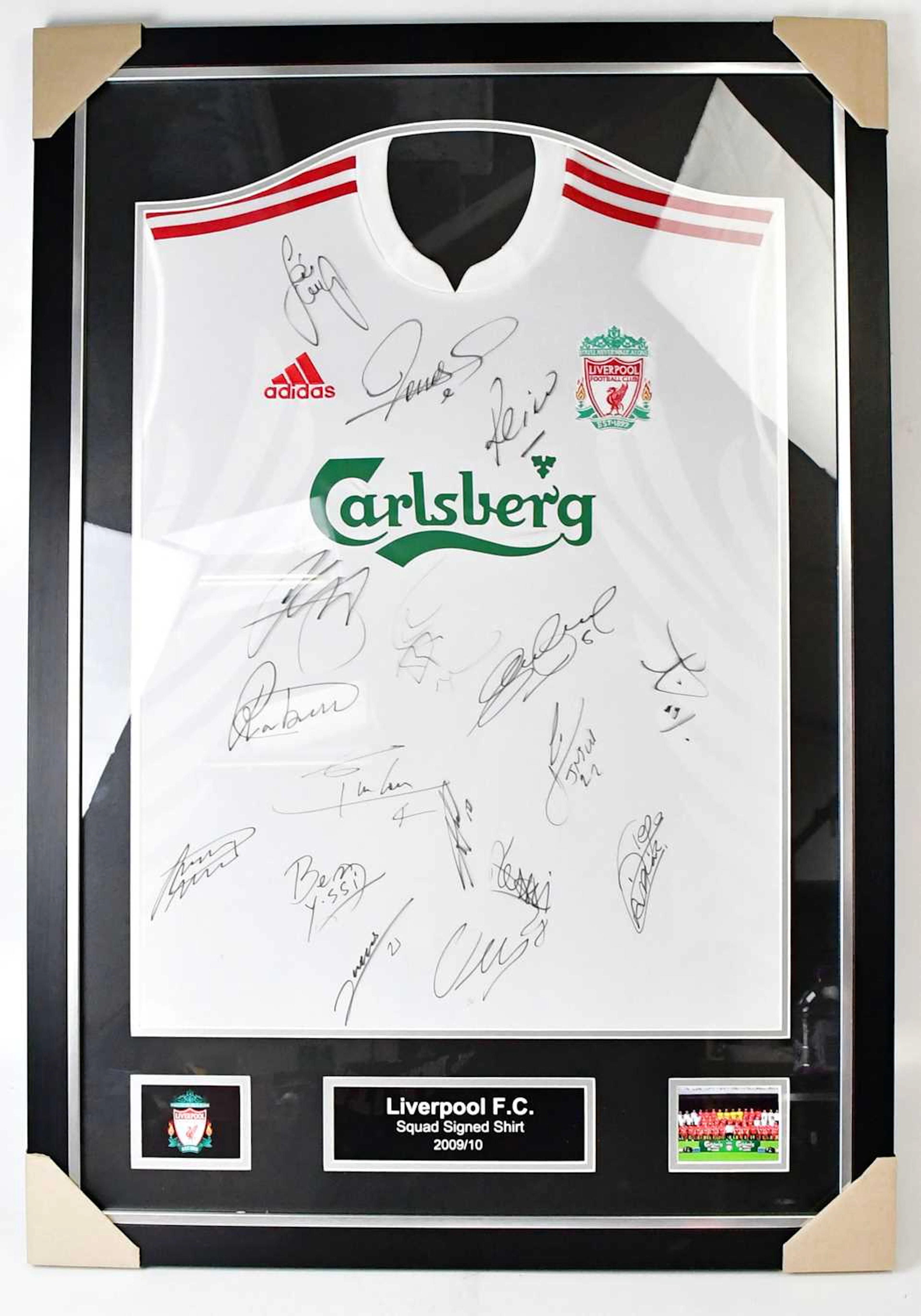 LIVERPOOL FOOTBALL CLUB; a 2009/2010 away shirt bearing...