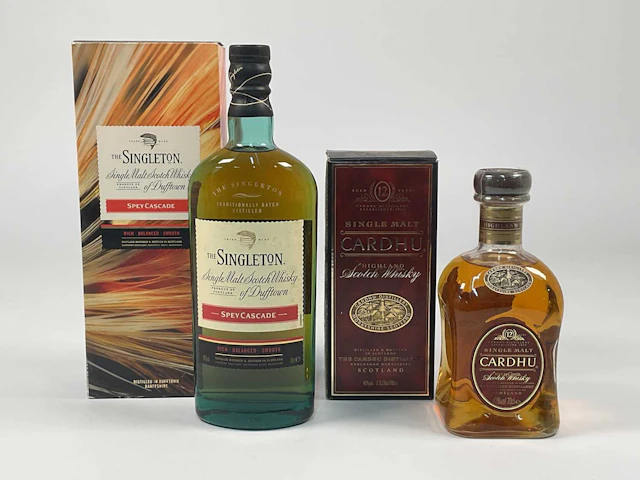 WHISKY; a bottle of Singleton single malt
