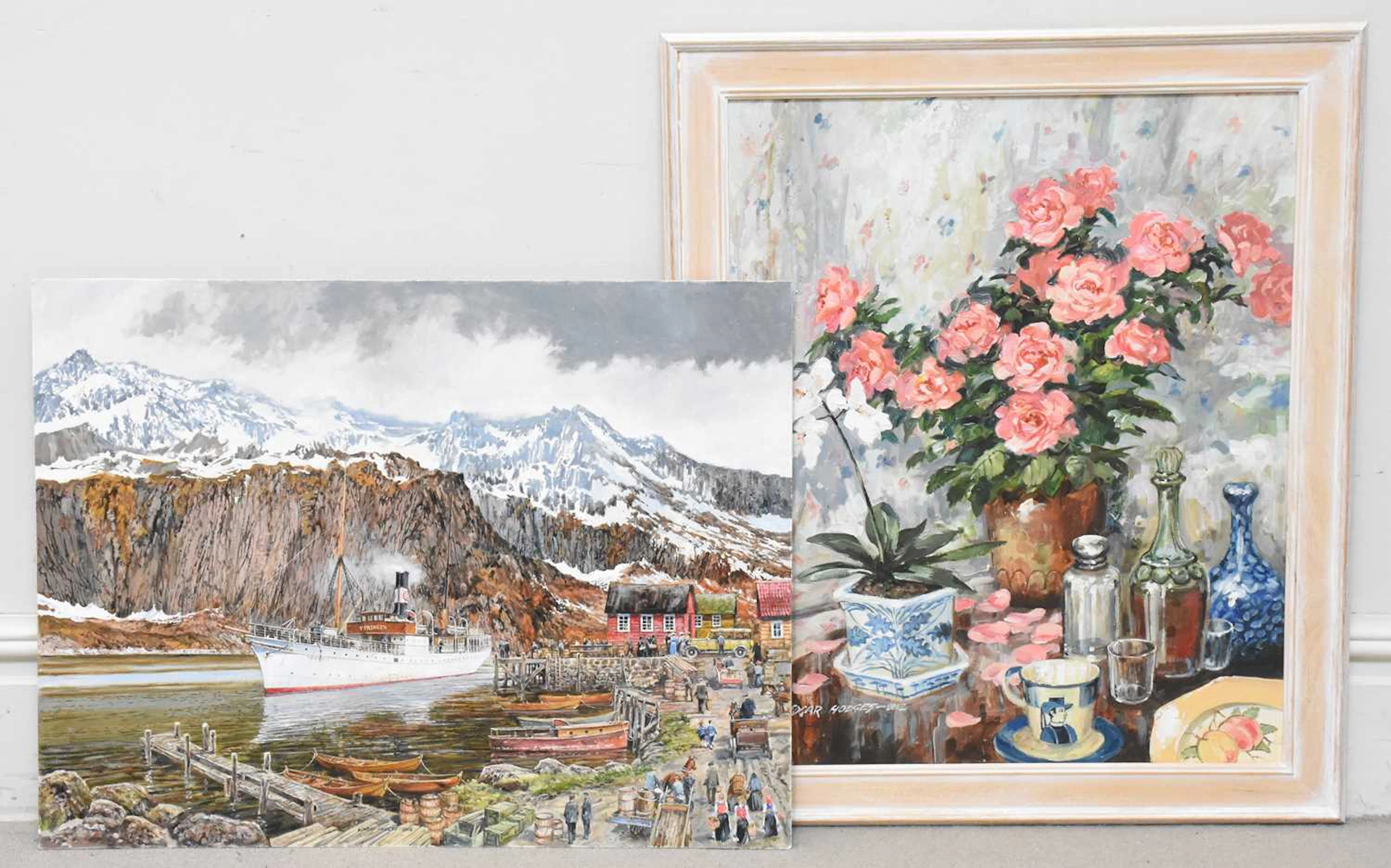 EDGAR HODGES (1928-2025); oil on board