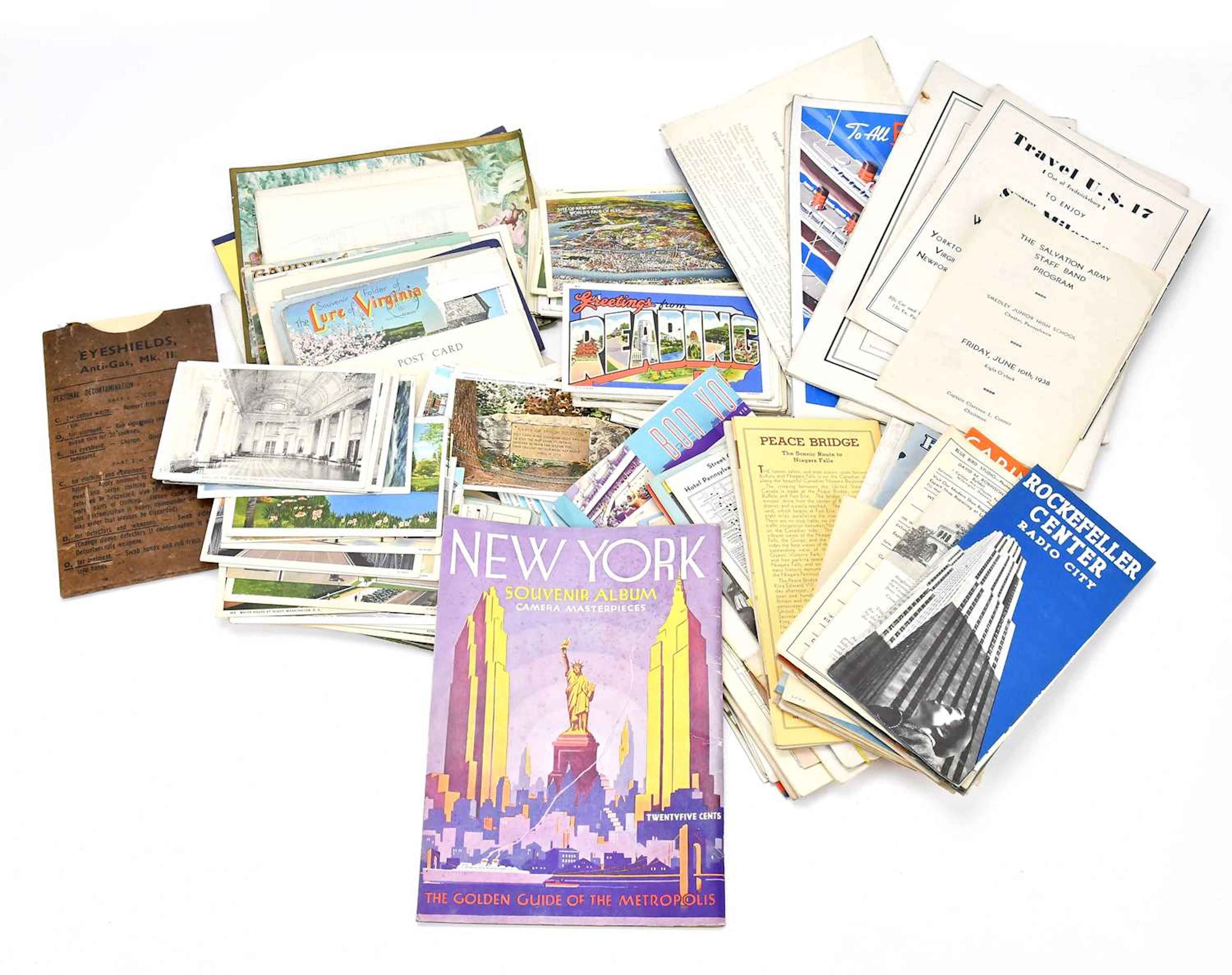 A collection of maritime ephemera relating to a trip to...