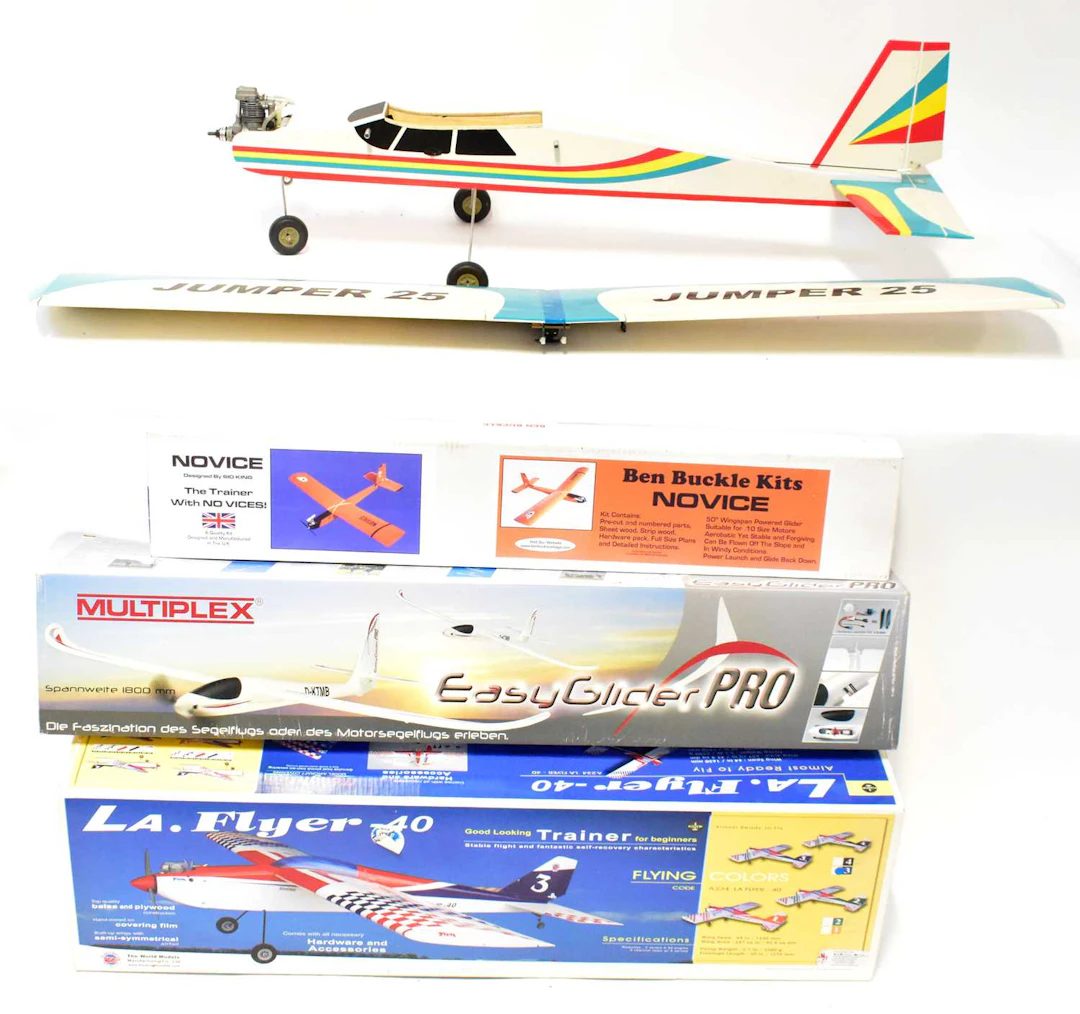 A very large collection of remote-control model planes