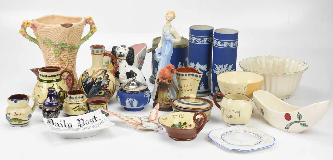 A collection of 19th century and later ceramics