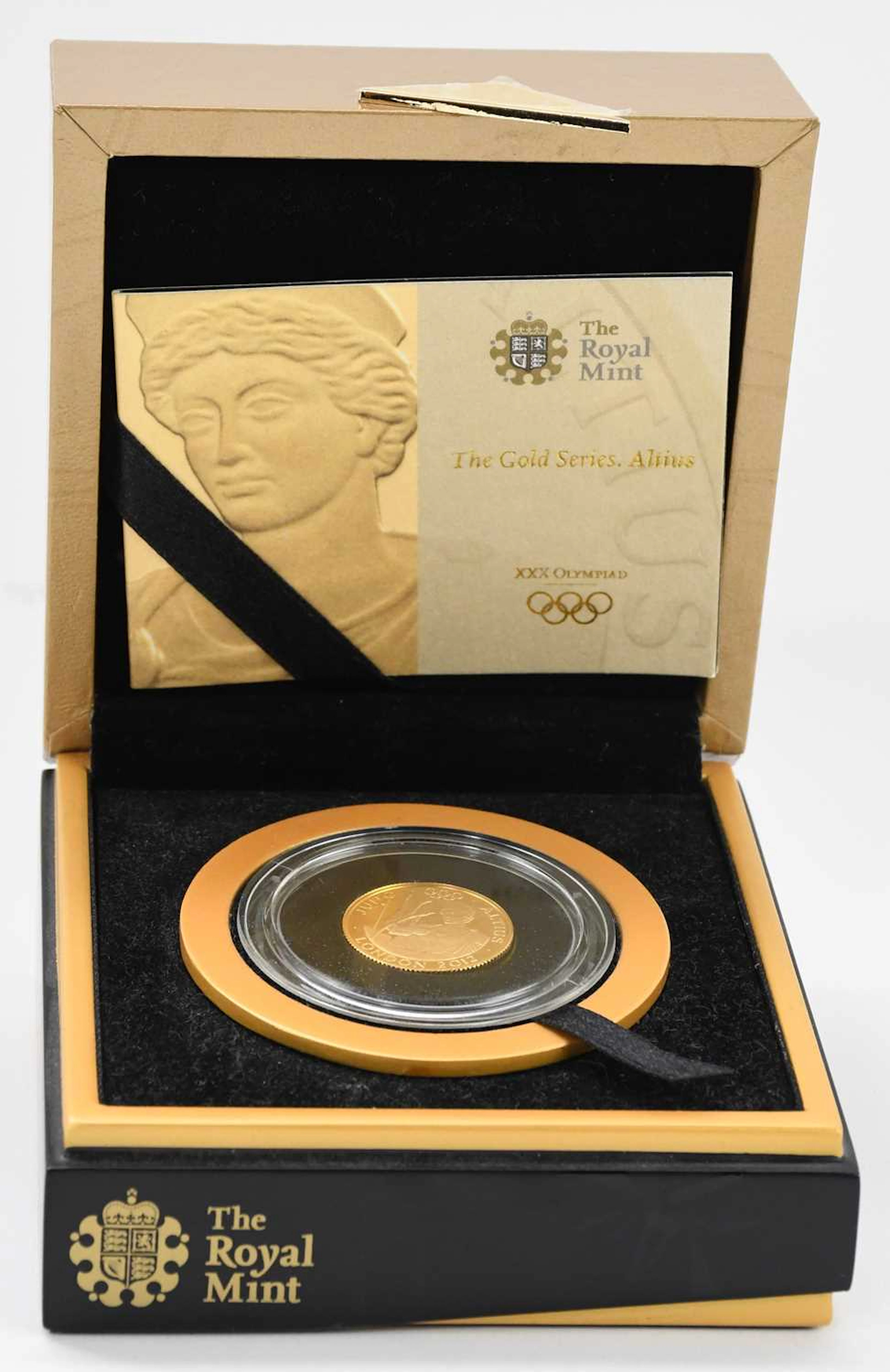 ROYAL MINT; a cased encapsulated gold proof Juno 1/4 oz...