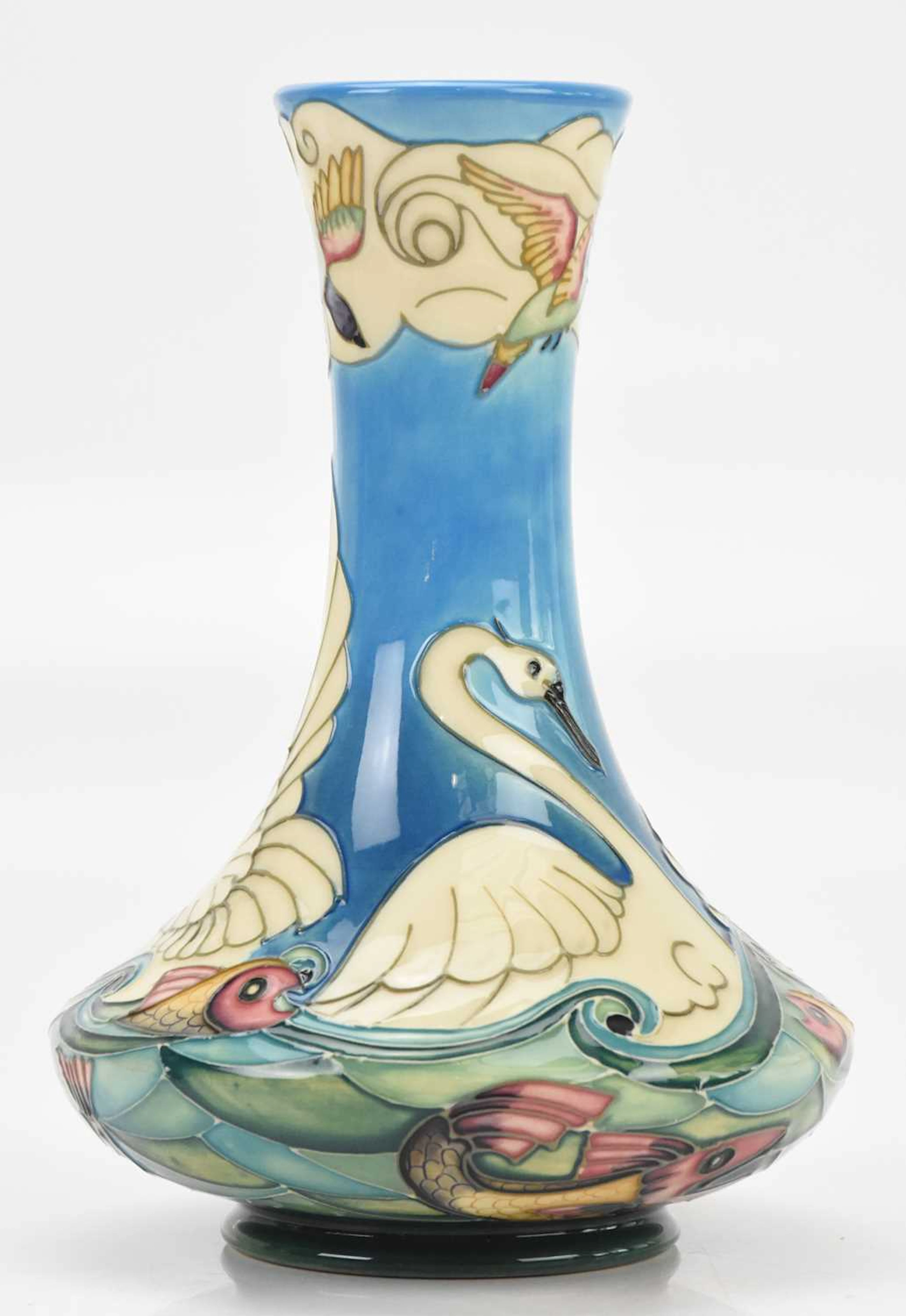 BEVERLEY WILKES FOR MOORCROFT; a limited edition vase of baluster form