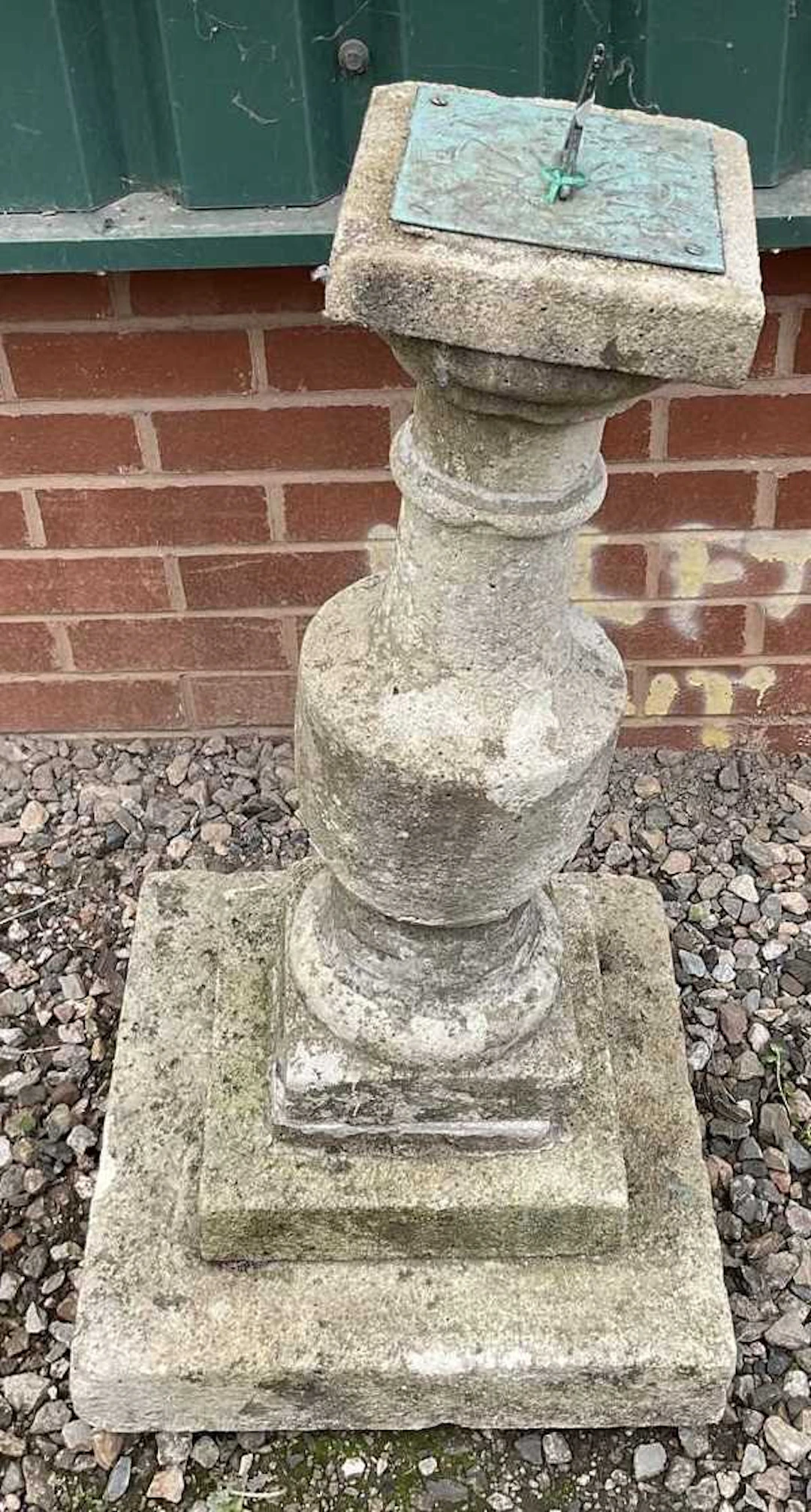 A composite stone sundial