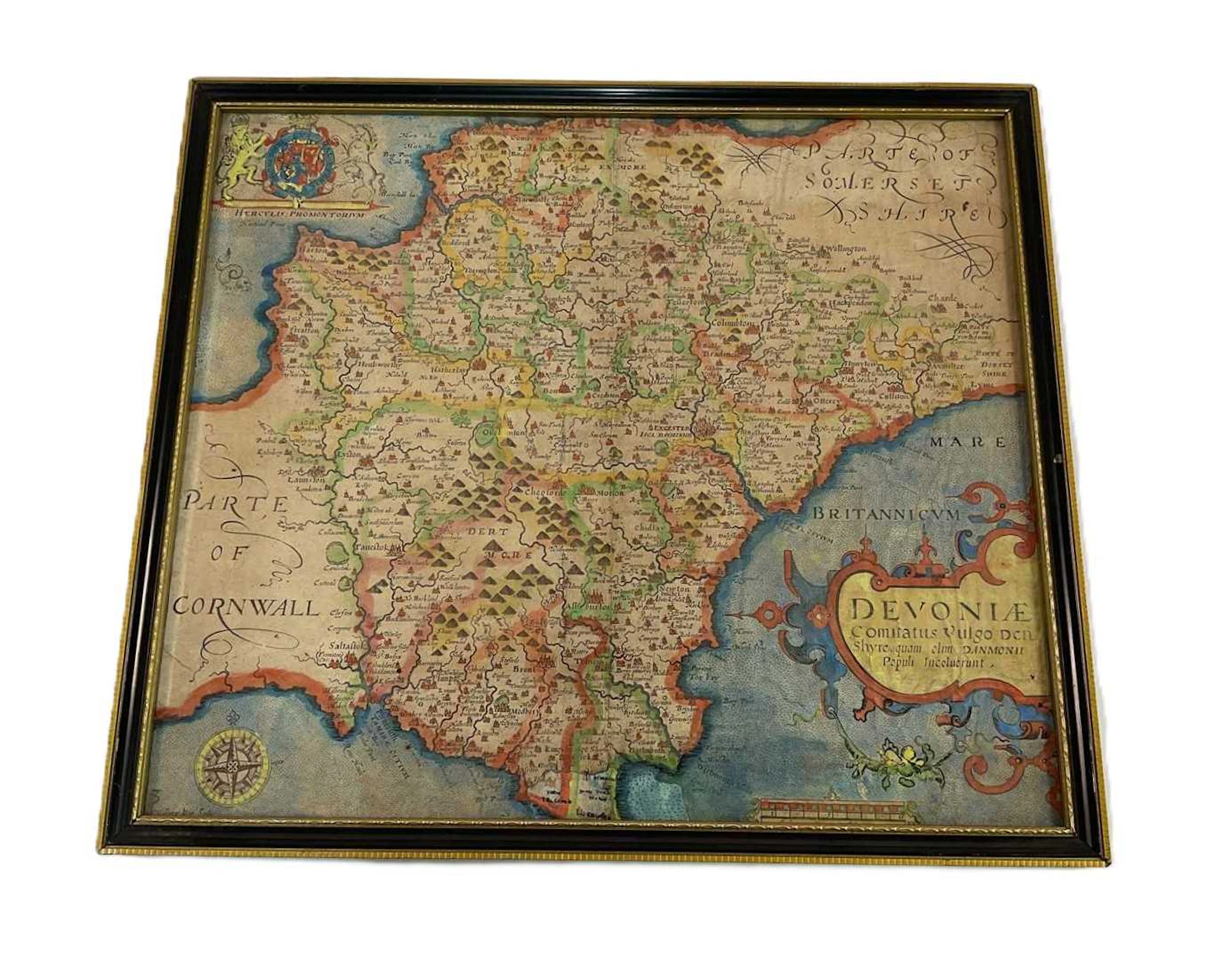 WILLIAM KIP AFTER CHRISTOPHER SAXTON; Map of Devon