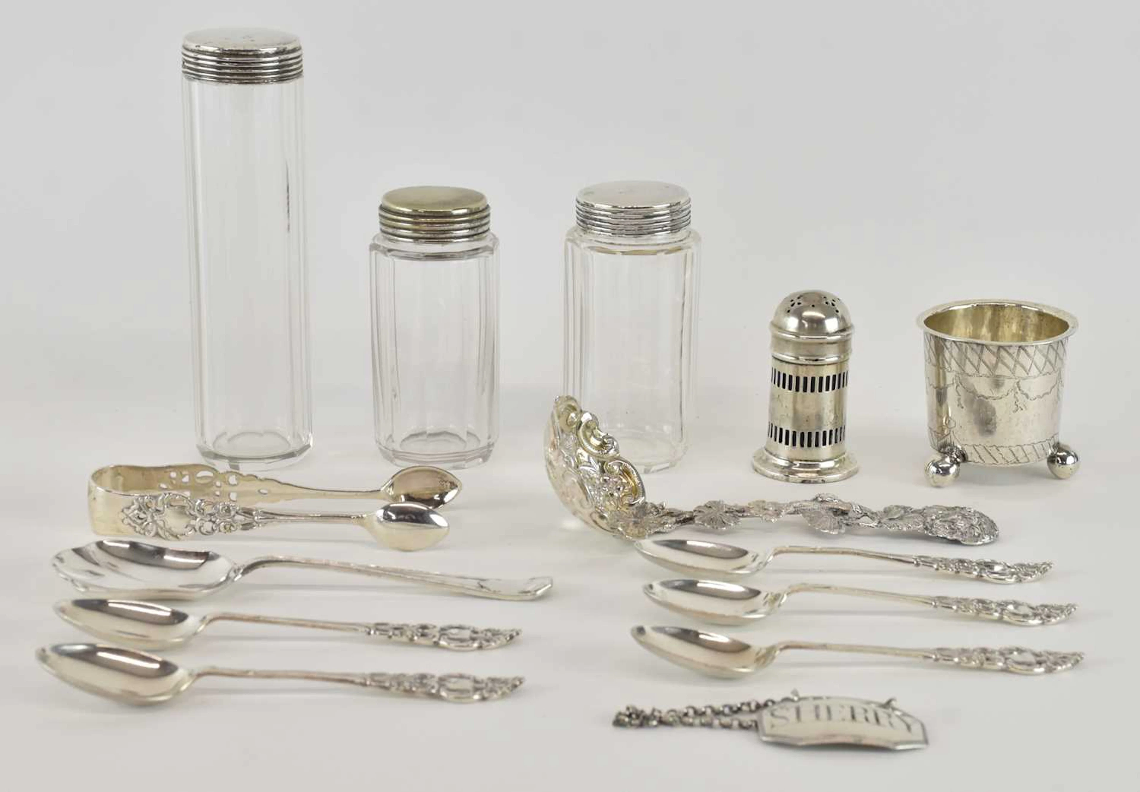 A late Victorian hallmarked silver sifting spoon