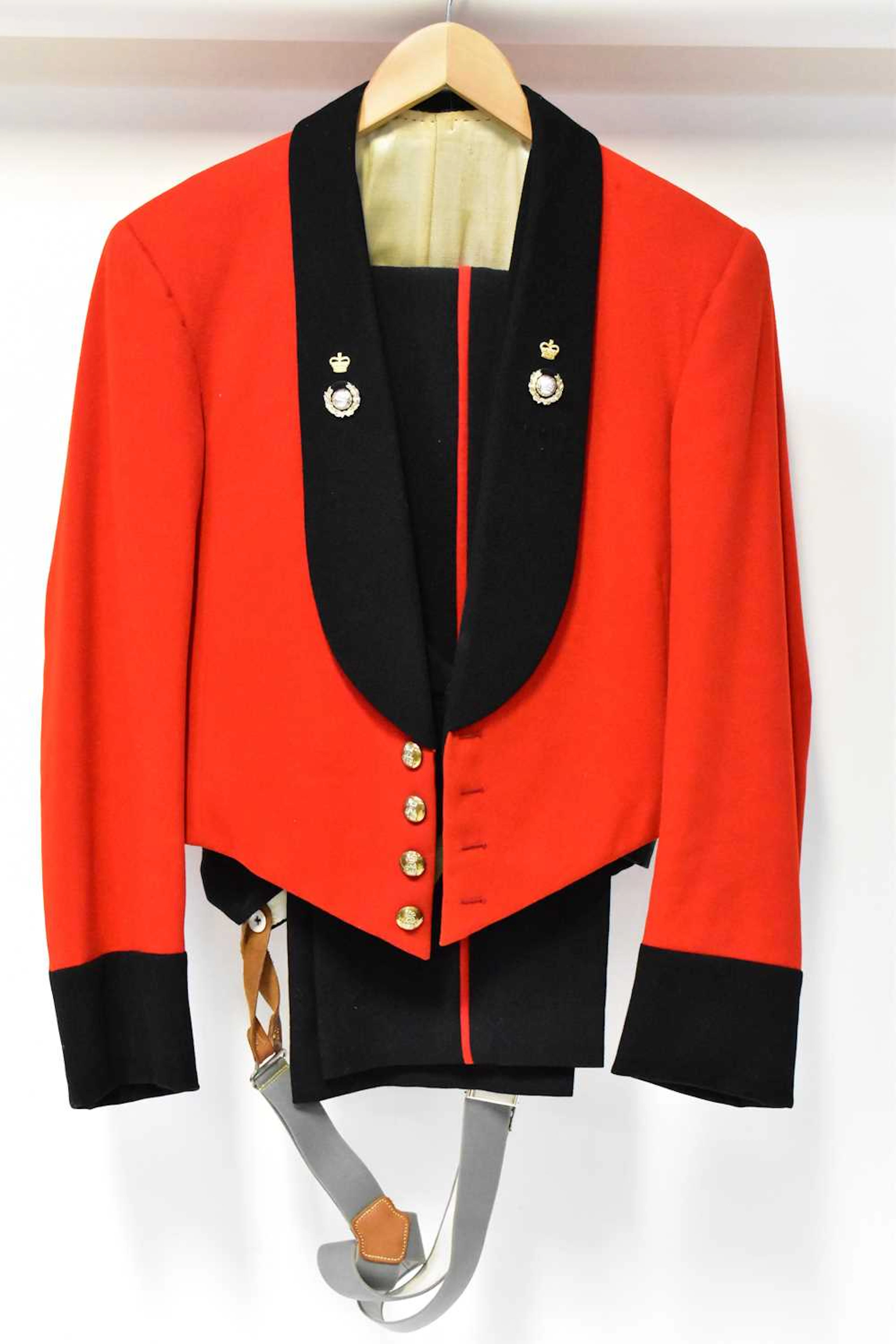 A Royal Marines dress uniform