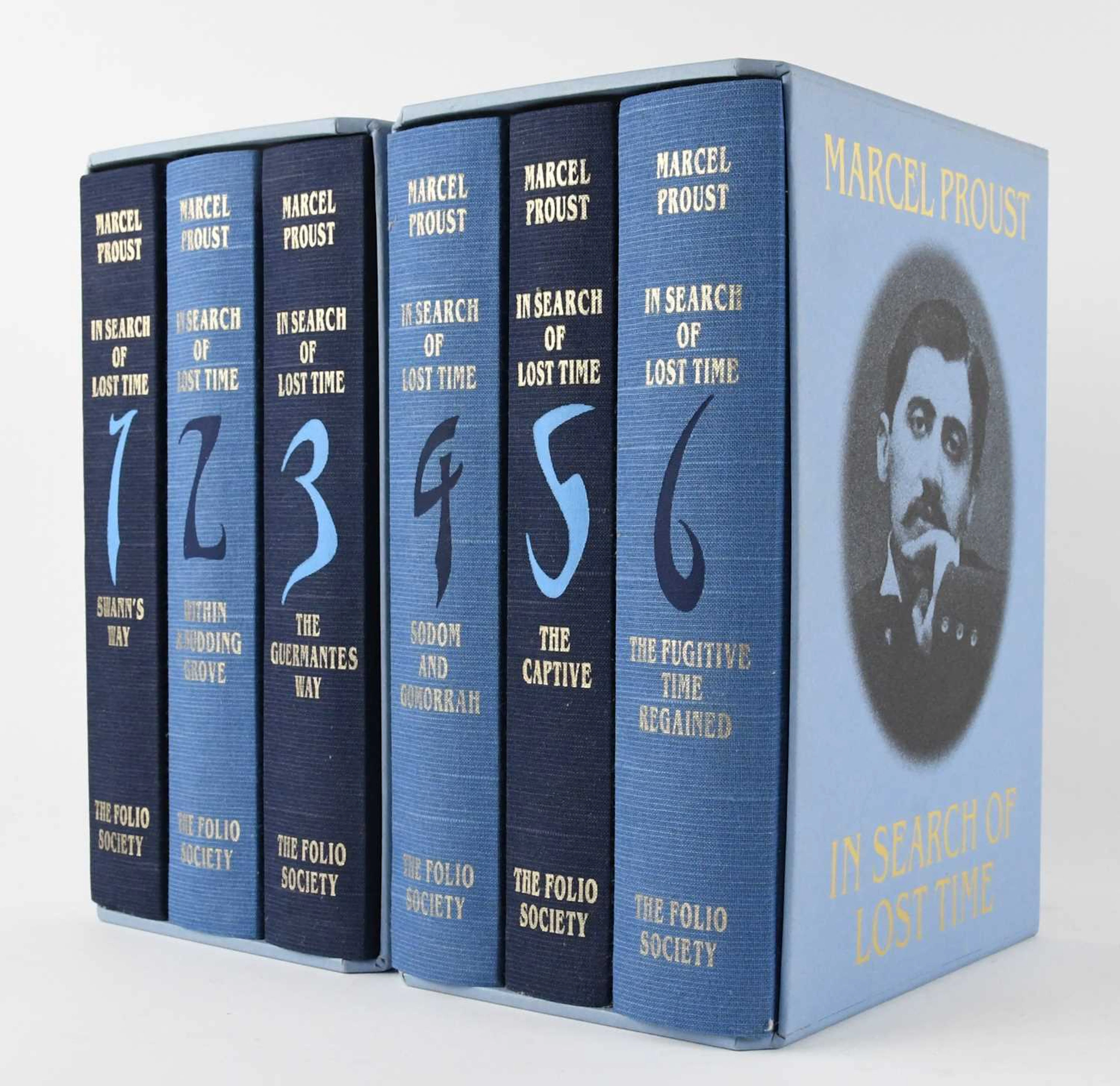 FOLIO SOCIETY; six volumes of 'In the Search of Lost Time' by Marcel Proust