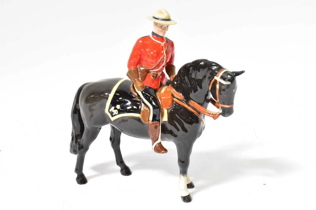 BESWICK; a model of a Mountie on horseback