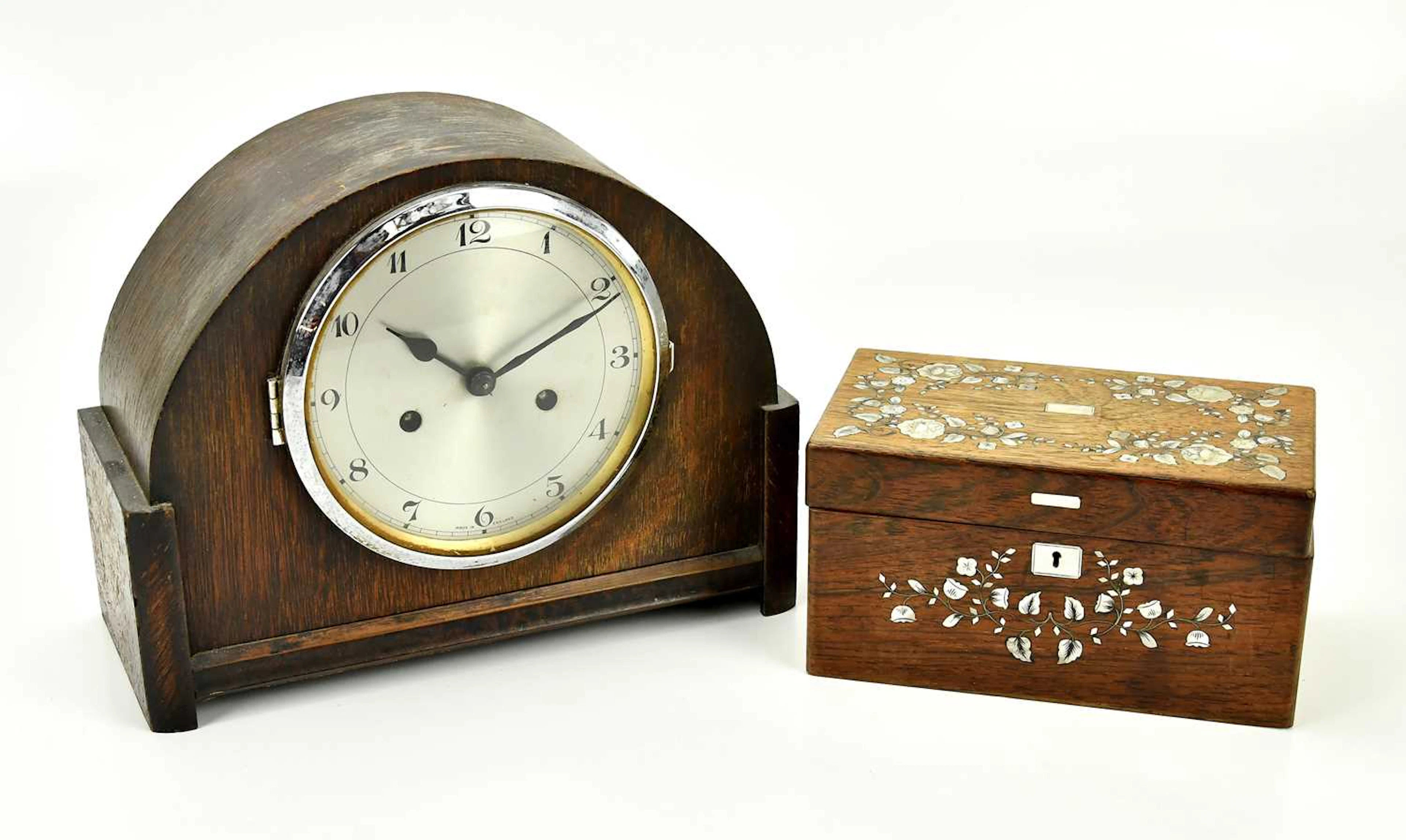 A Victorian rosewood and mother of pearl inlaid box