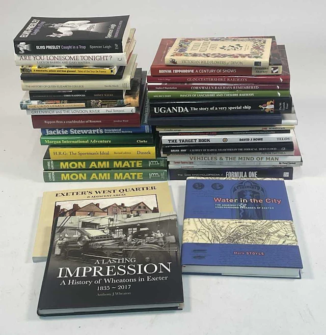 A collection of books of local interest to include Mark Stoyle