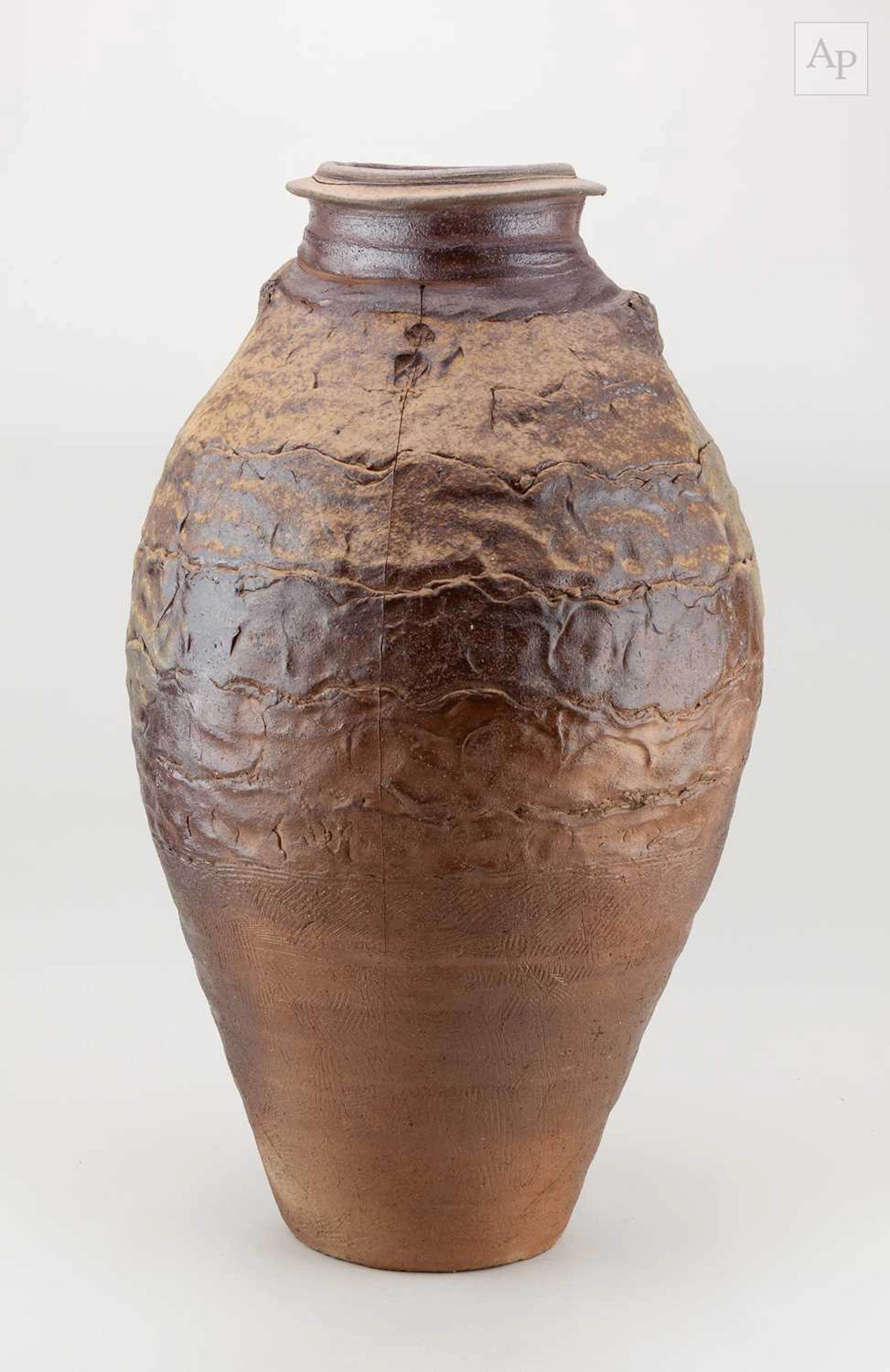 CHARLES BOUND (born 1939); a very tall wood fired...