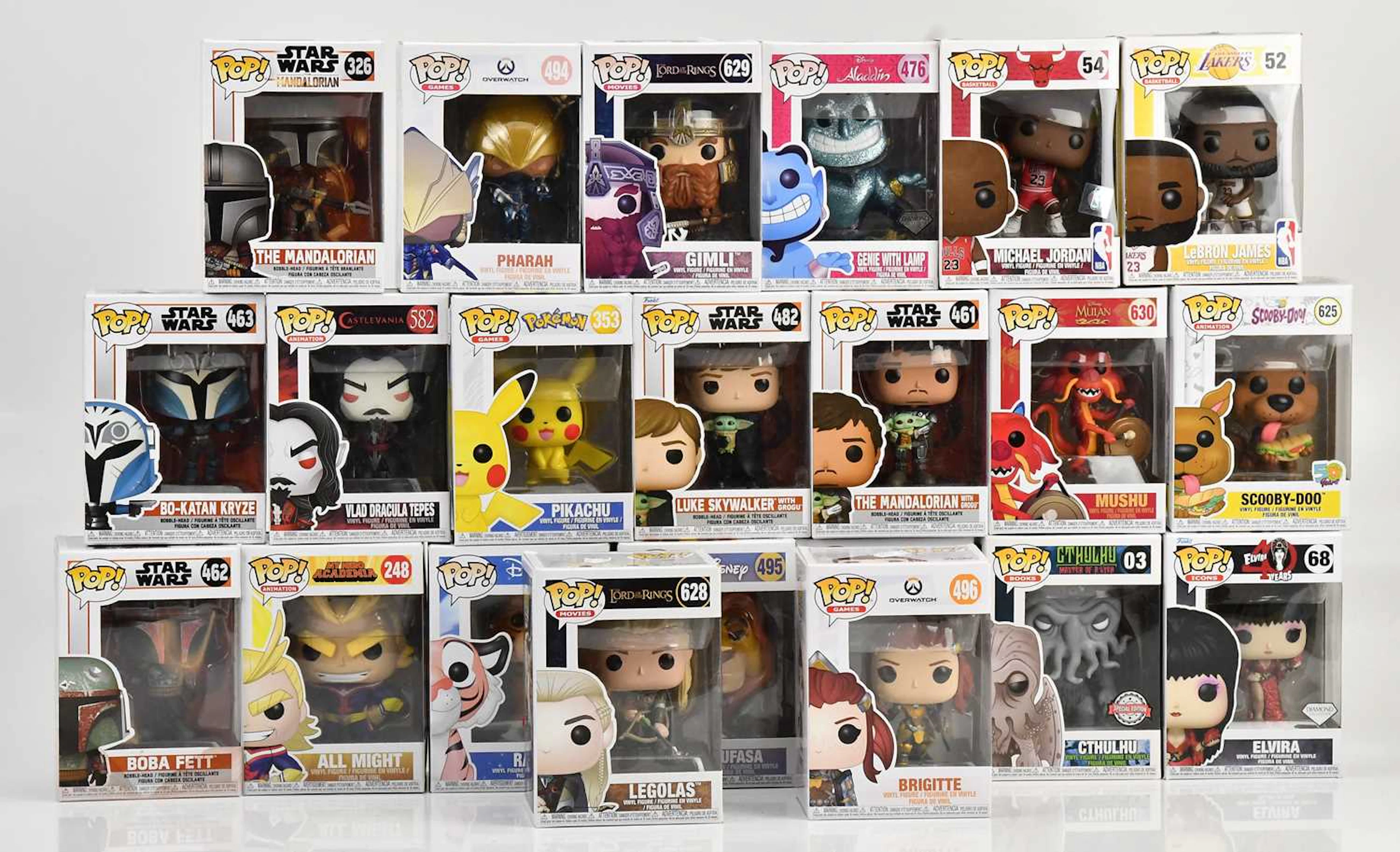 FUNKO POP; a collection of twenty-two boxed figures...