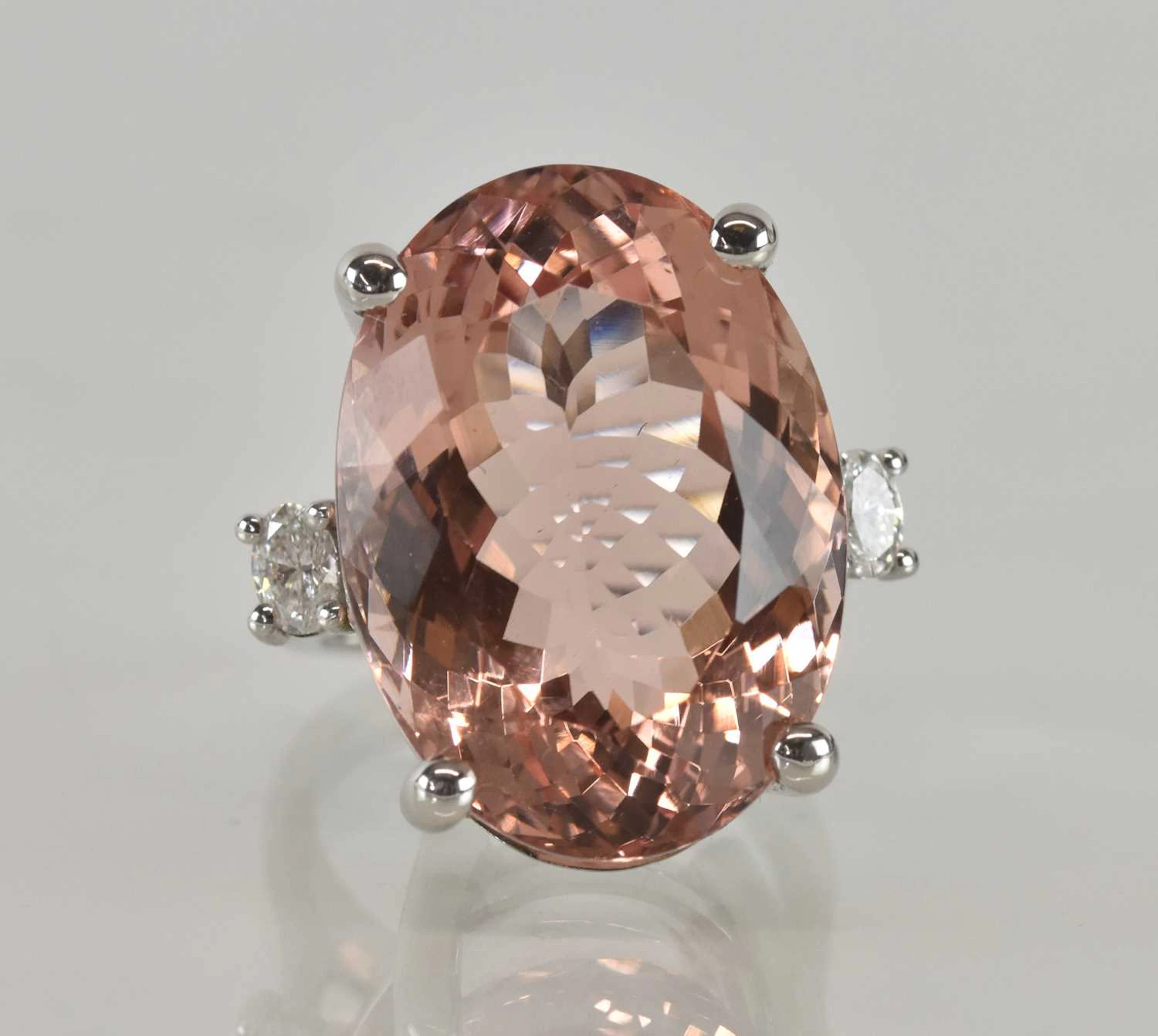 An impressive 950 grade hallmarked platinum ring