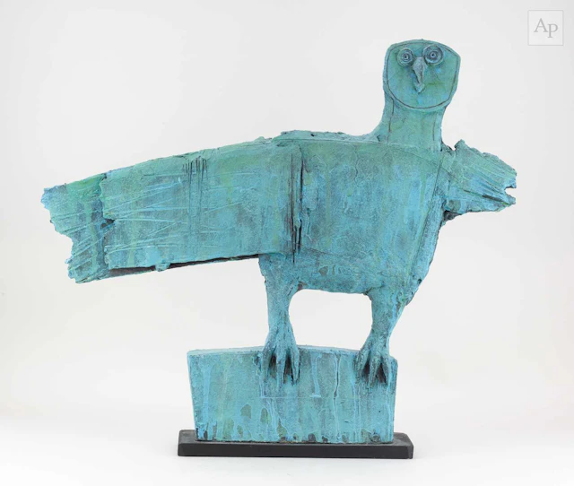 CHRISTY KEENEY (born 1958); a large earthenware sculpture...