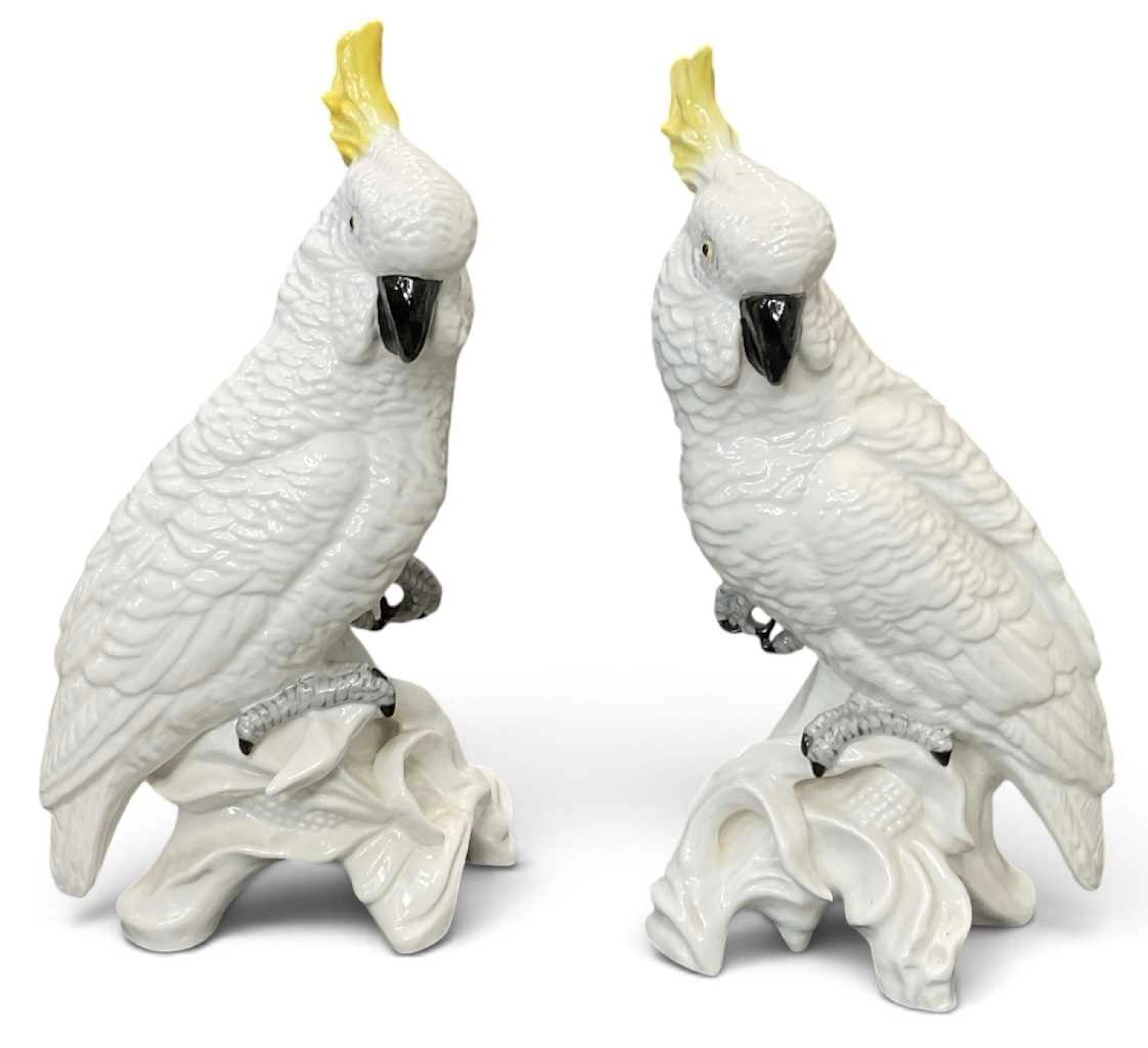 J T JONES FOR CROWN STAFFORDSHIRE; a pair of early 20th...