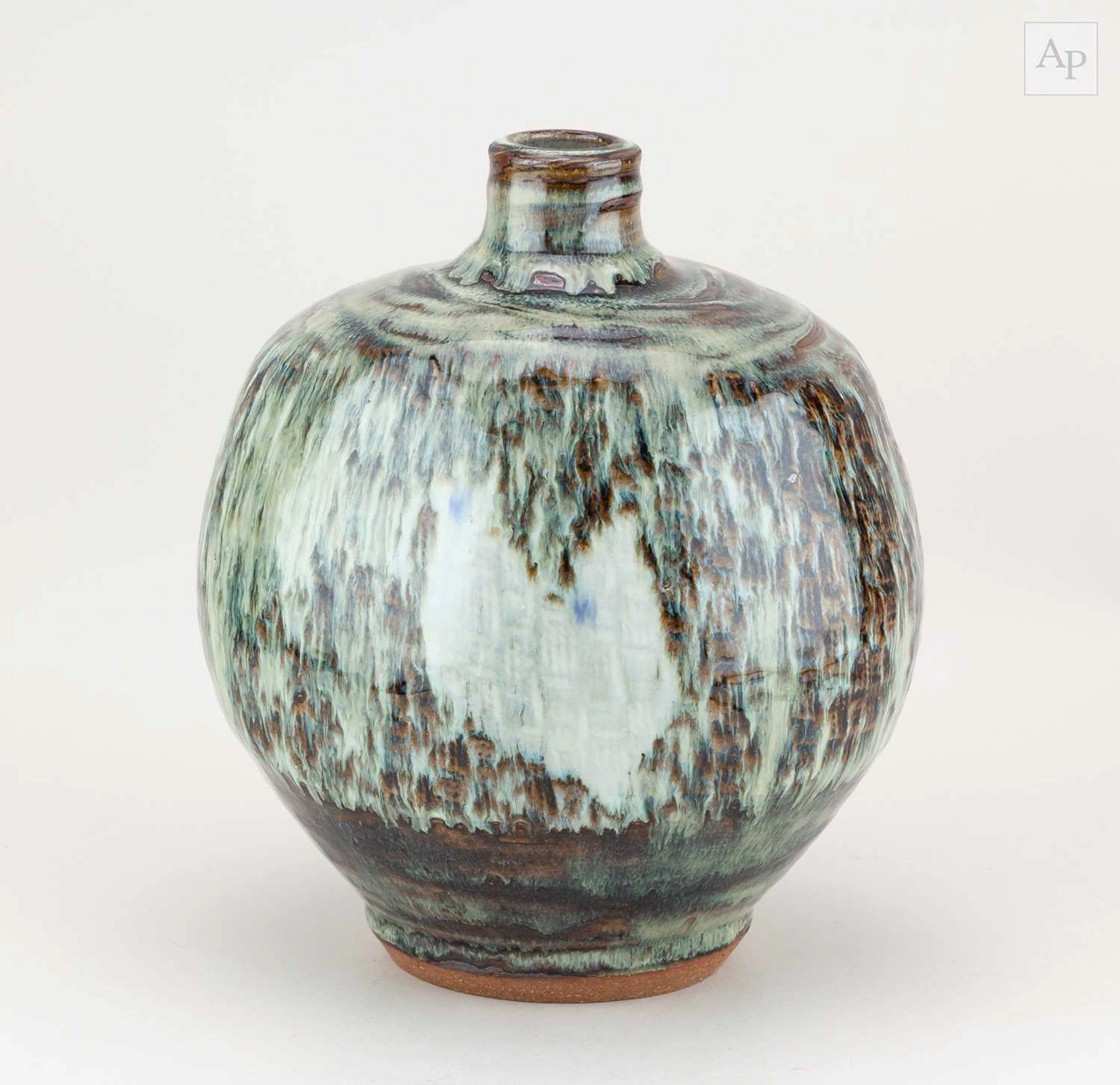 WILLIAM PLUMPTRE (born 1959); a paddled stoneware bottle...