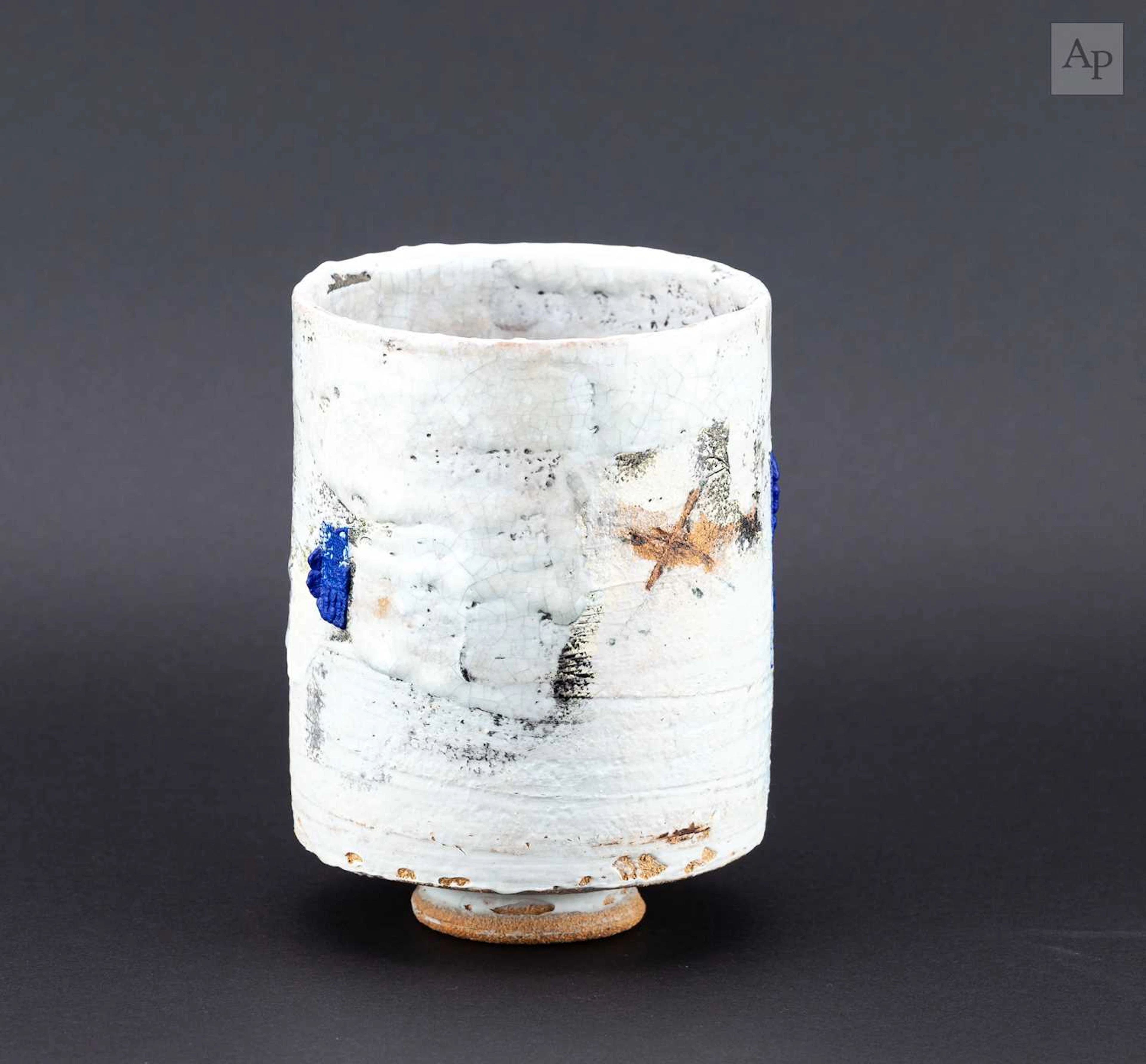 ROBIN WELCH (1936-2019); a cylindrical stoneware vessel...