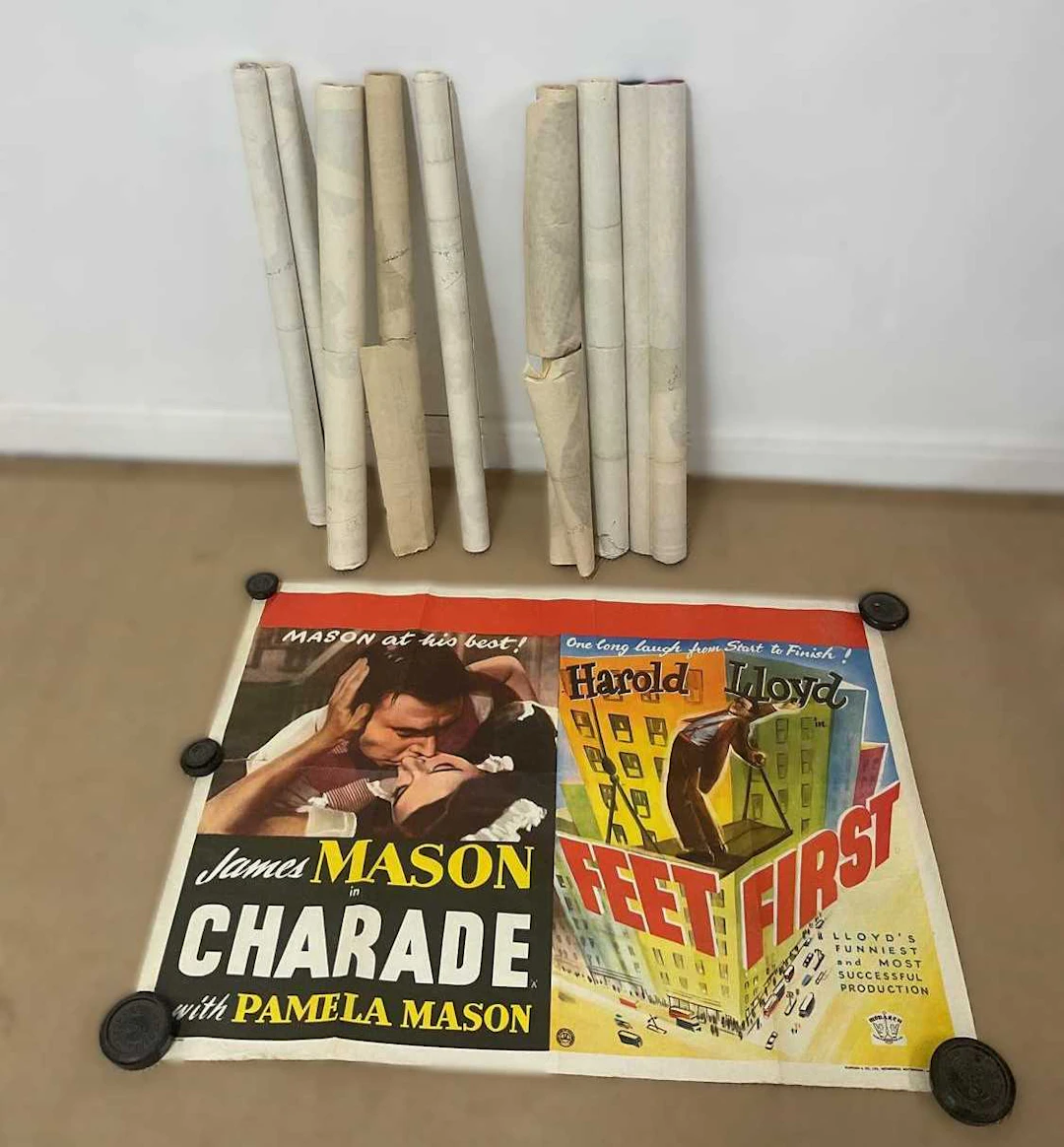 A collection of eight film posters comprising 'Where Danger Lives'