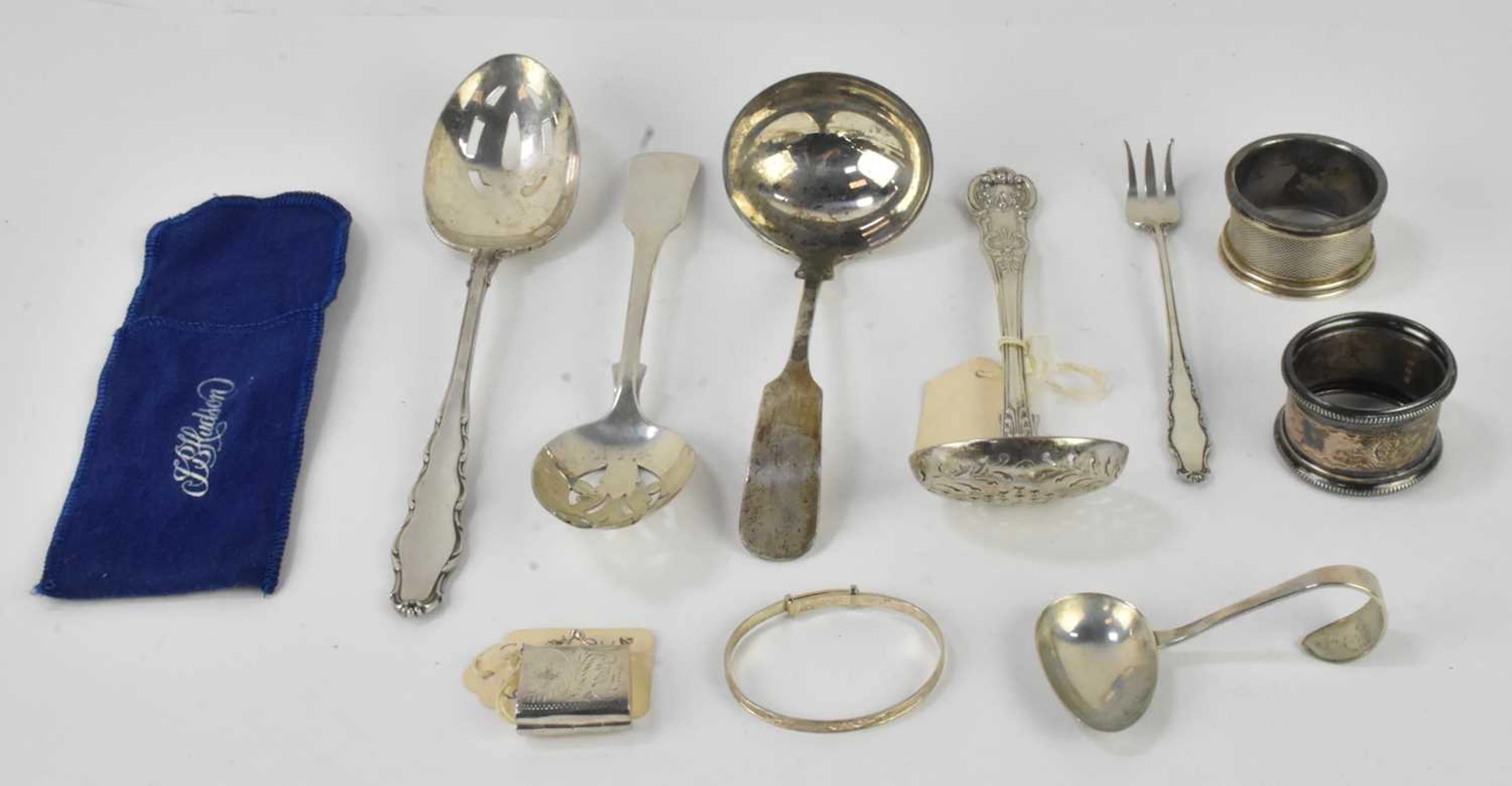 A William IV Queen’s pattern sugar sifting spoon
