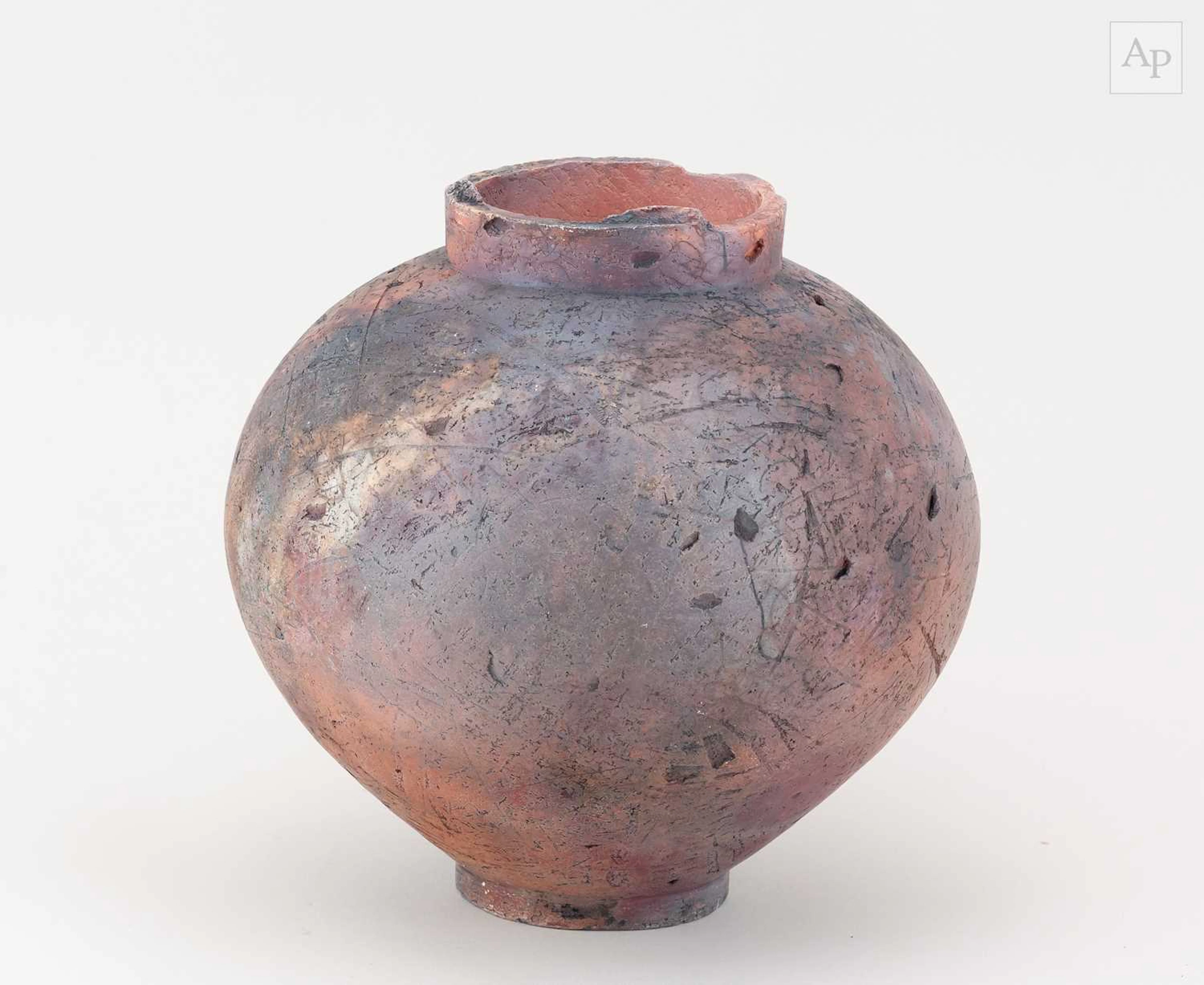 VICTORIA MEADOWS (born 1974); a small earthenware moon jar