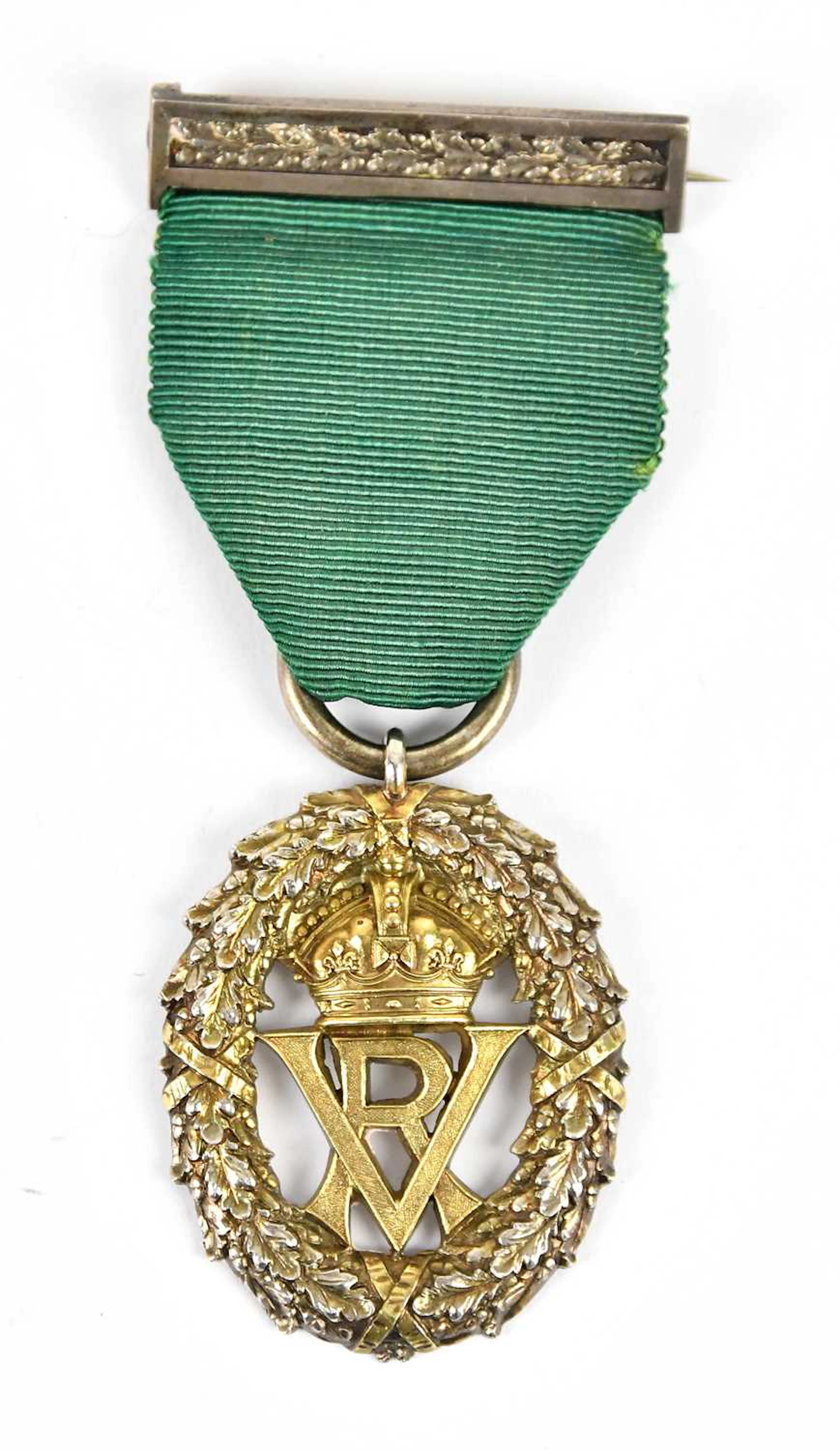 GARRARD & CO; a Victorian hallmarked silver gilt Volunteer Officer's Decoration