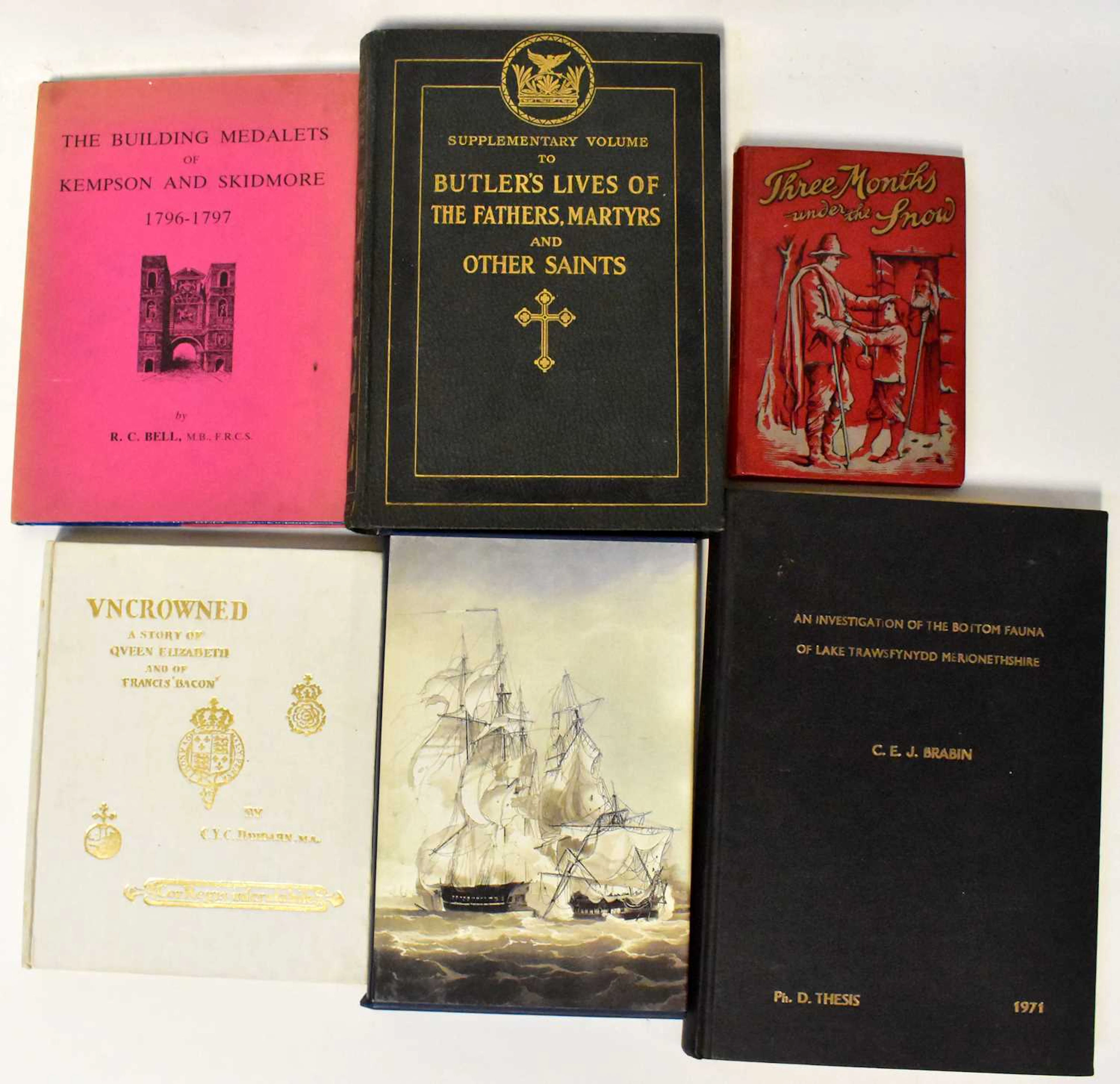 A mixed lot of books