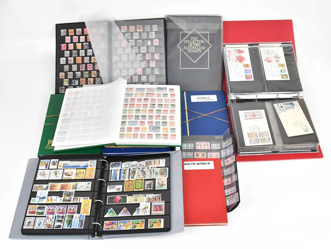 BRITISH COMMONWEALTH; ranges in albums and stock books...
