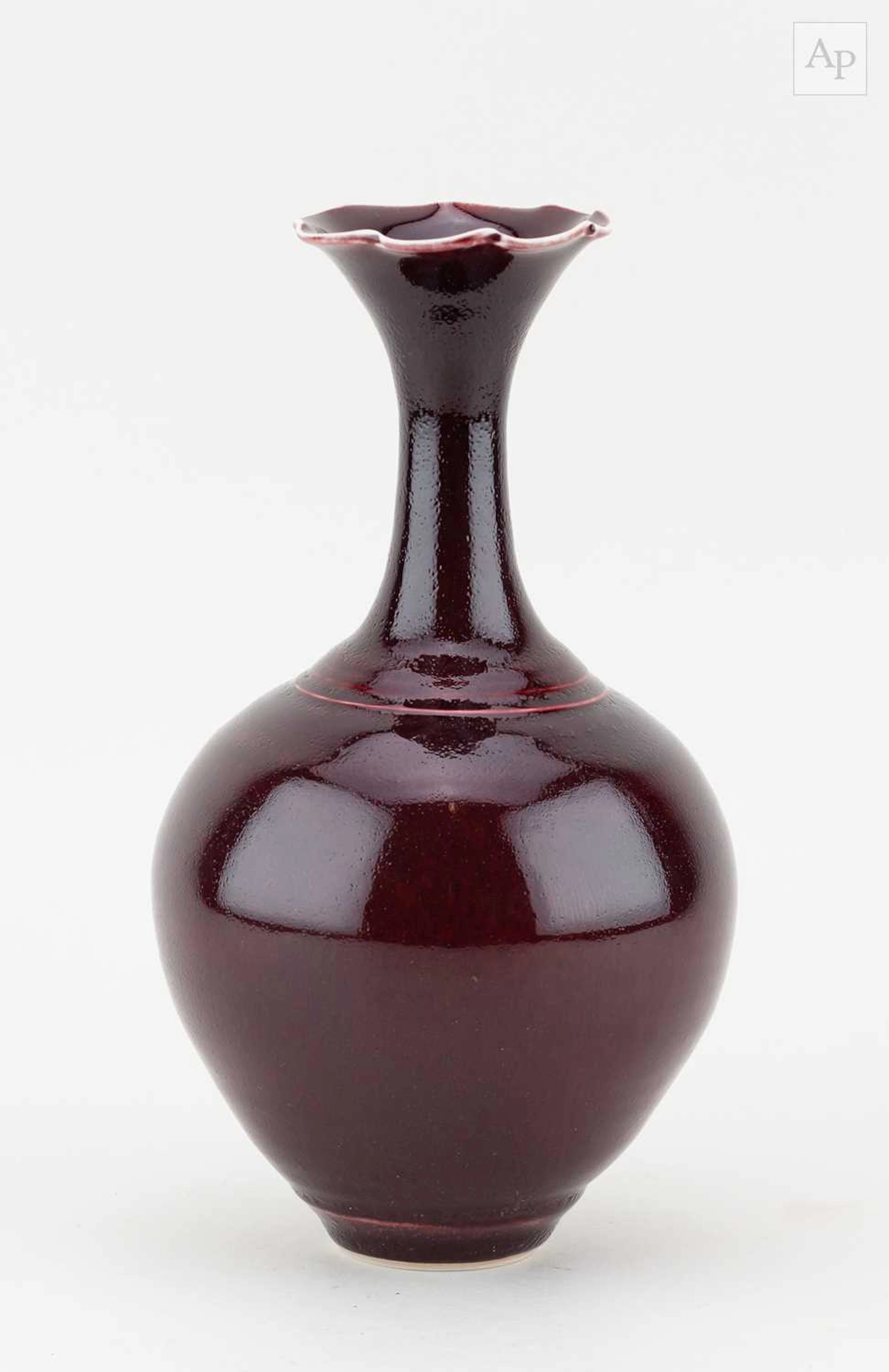 BRIDGET DRAKEFORD (born 1946); a porcelain bottle covered...
