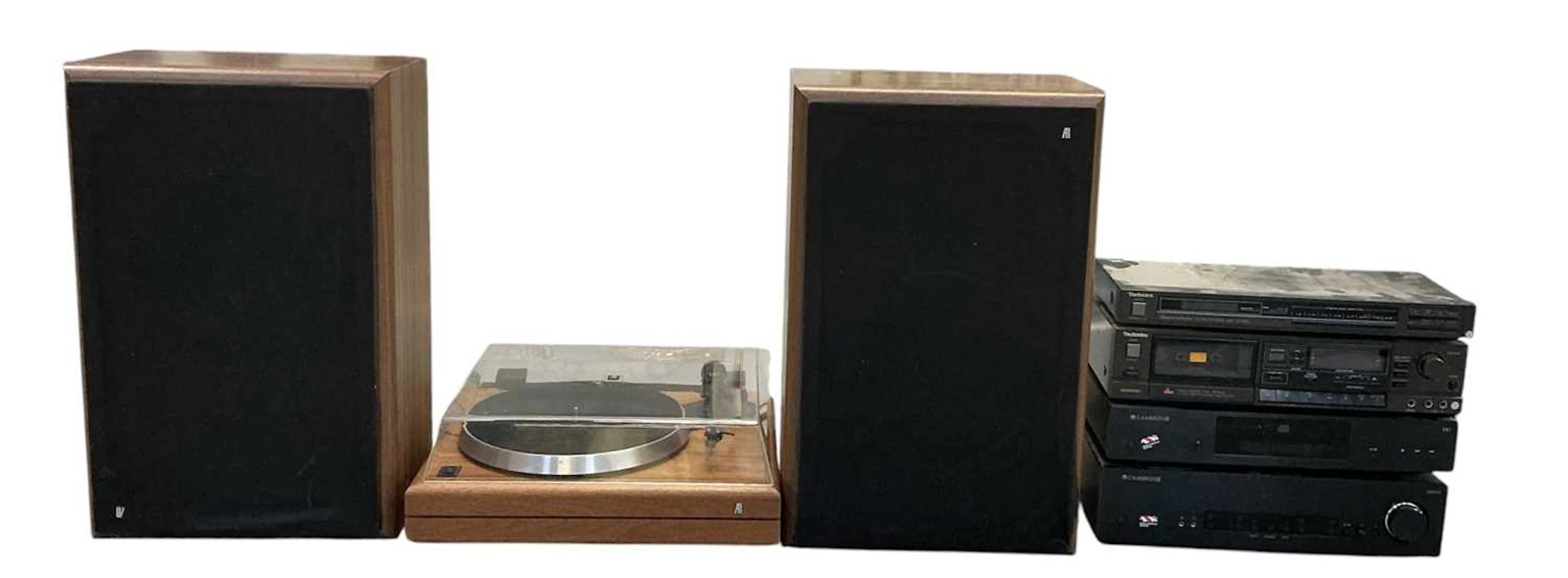 TECHNICS; a hi-fi system comprising Technics stereo cassette deck RS-B405