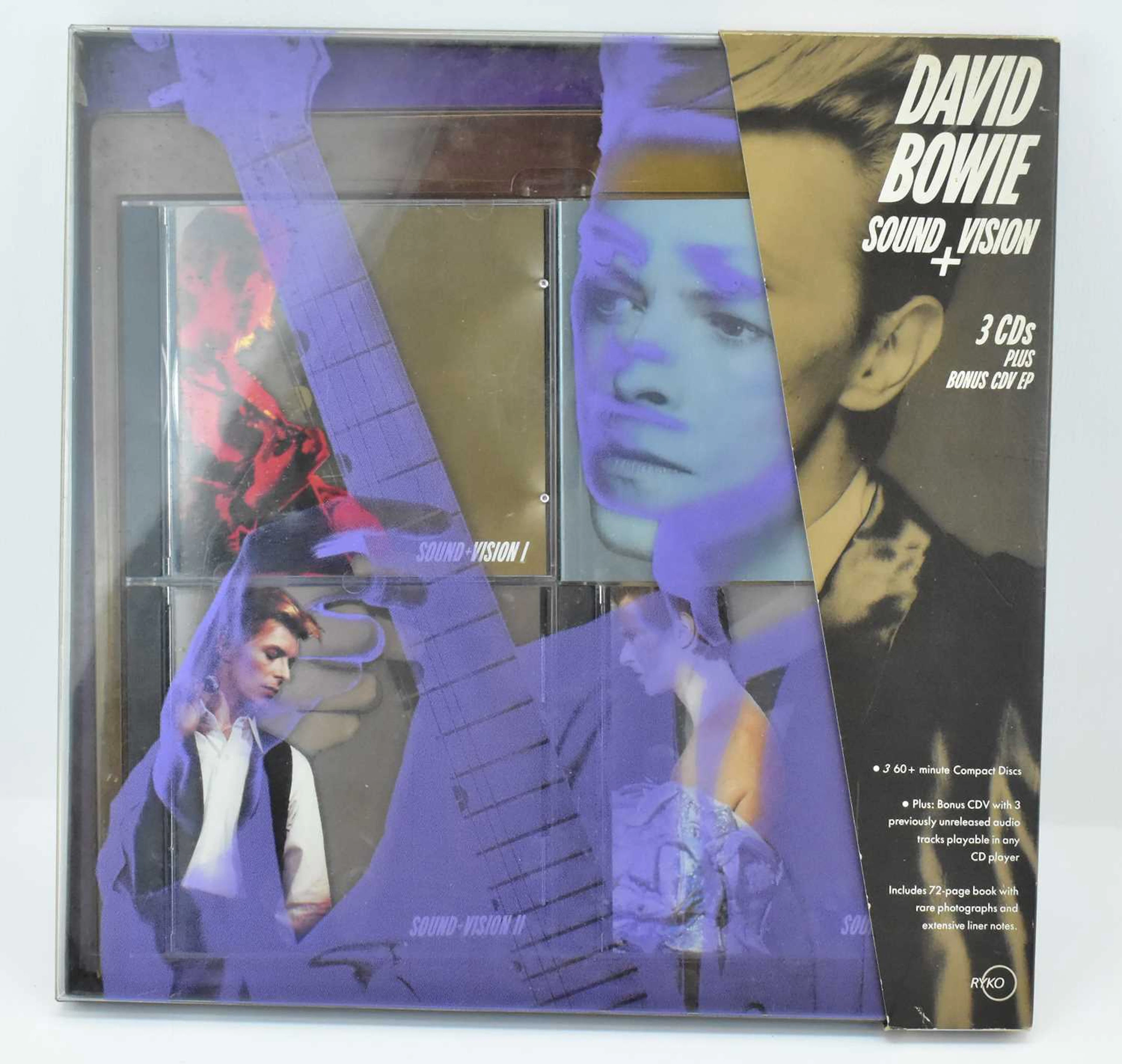 DAVID BOWIE; a 3-CD plus bonus CDV EP presentation set