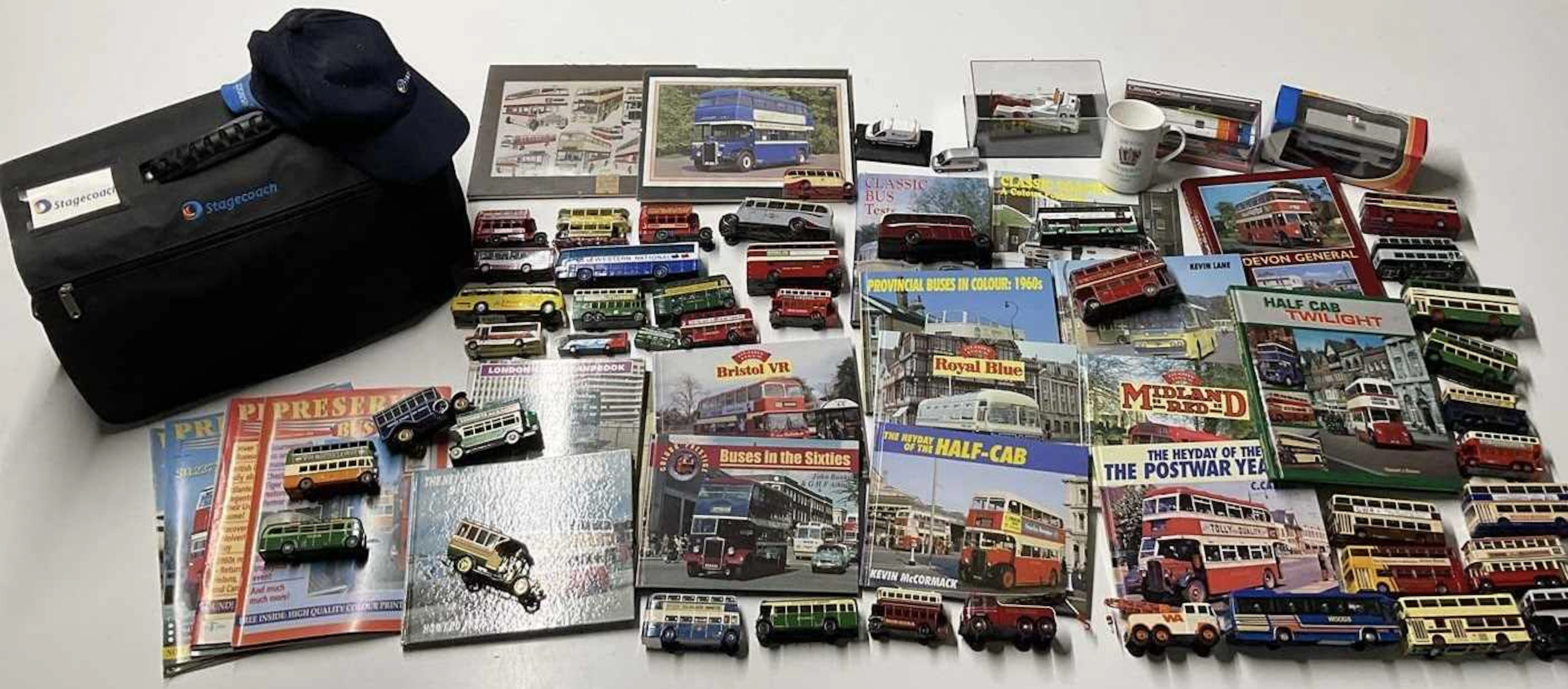 A quantity of bus and coach related items