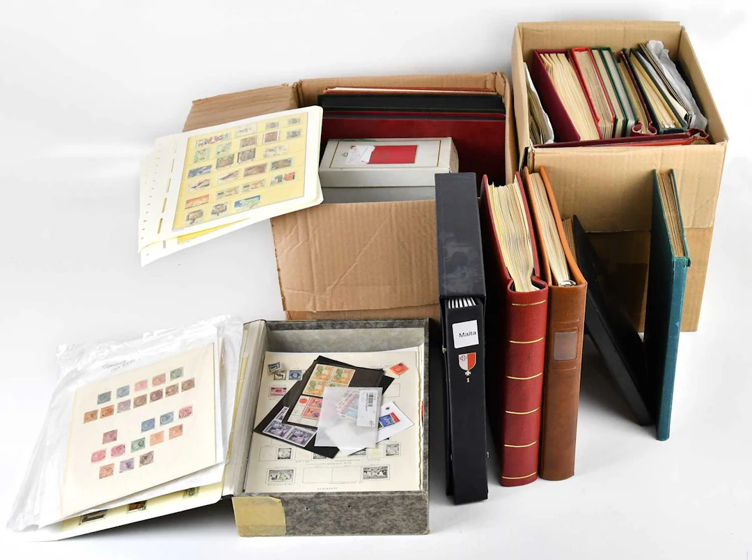 WORLD; an accumulation in four boxes with albums