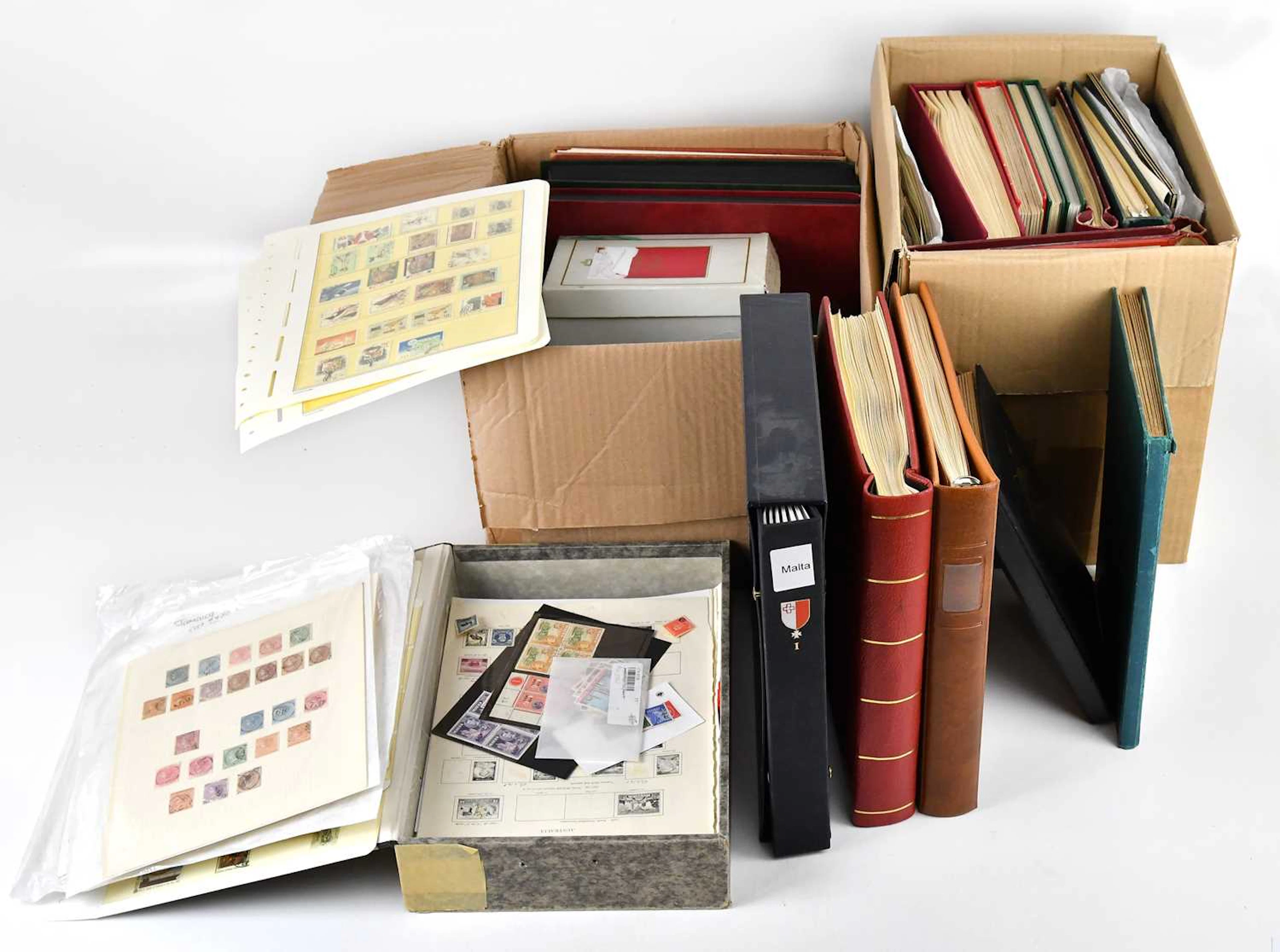 WORLD; an accumulation in four boxes with albums