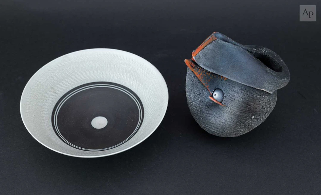 HORST GOBBELS (born 1936); a porcelain footed bowl with...