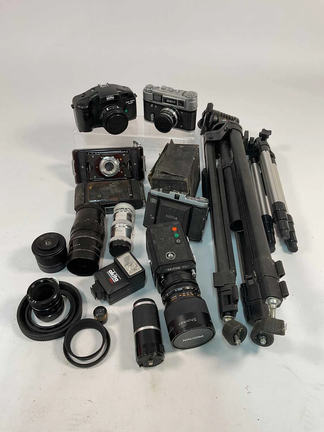 A quantity of cameras