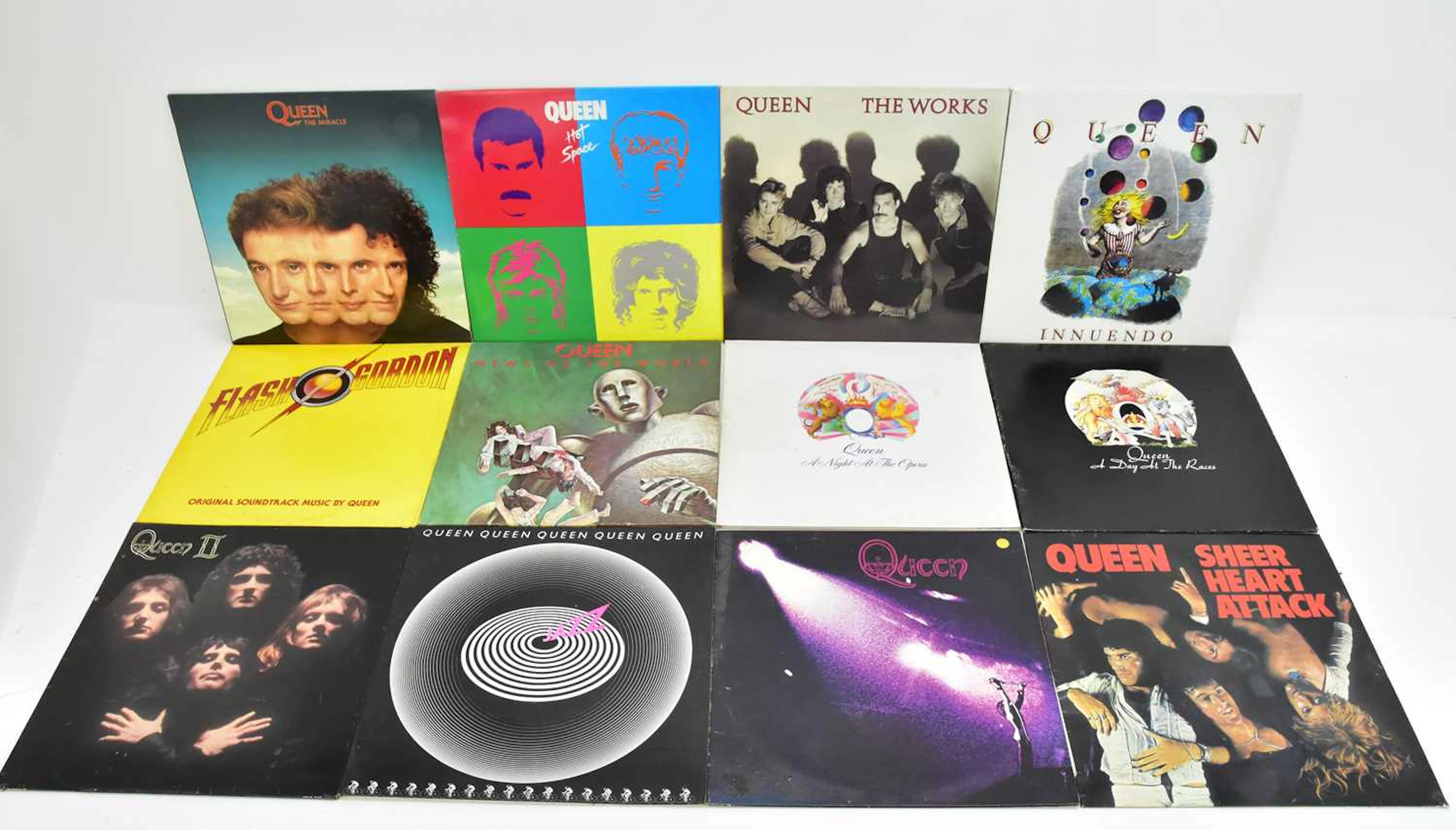 QUEEN; eleven albums including 'Queen II' gatefold sleeve