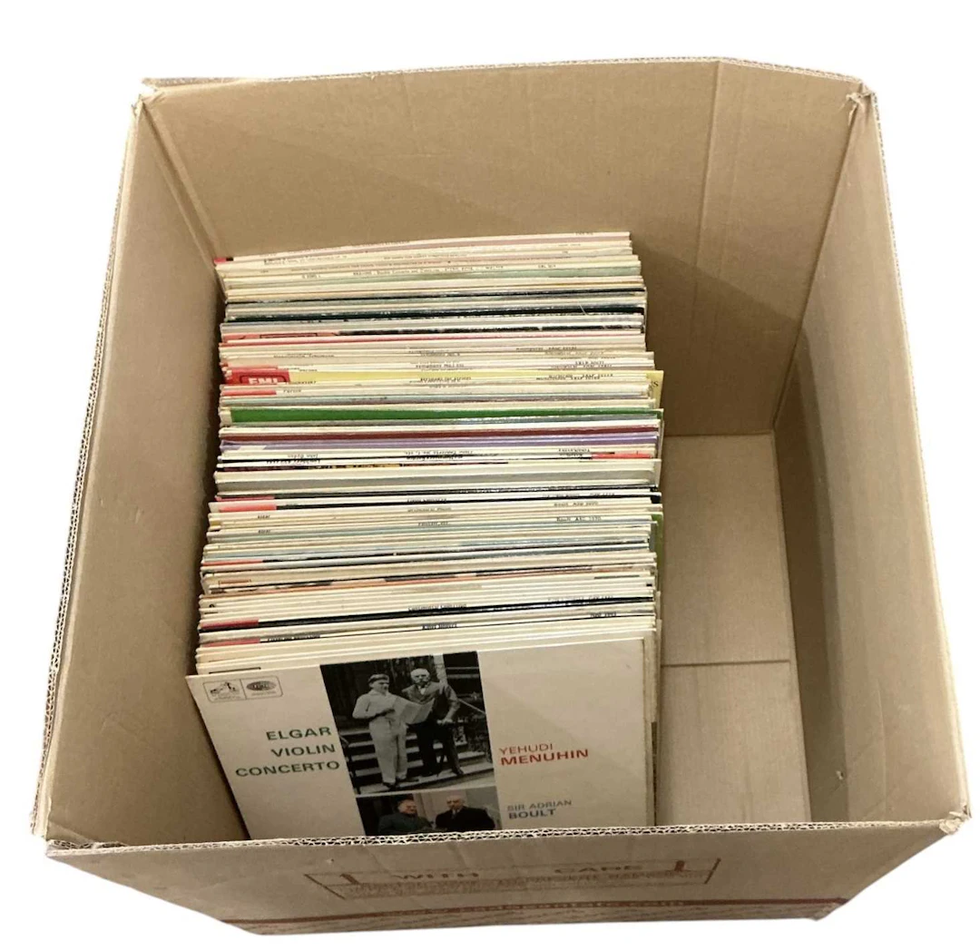 A collection of approximately one hundred classical records