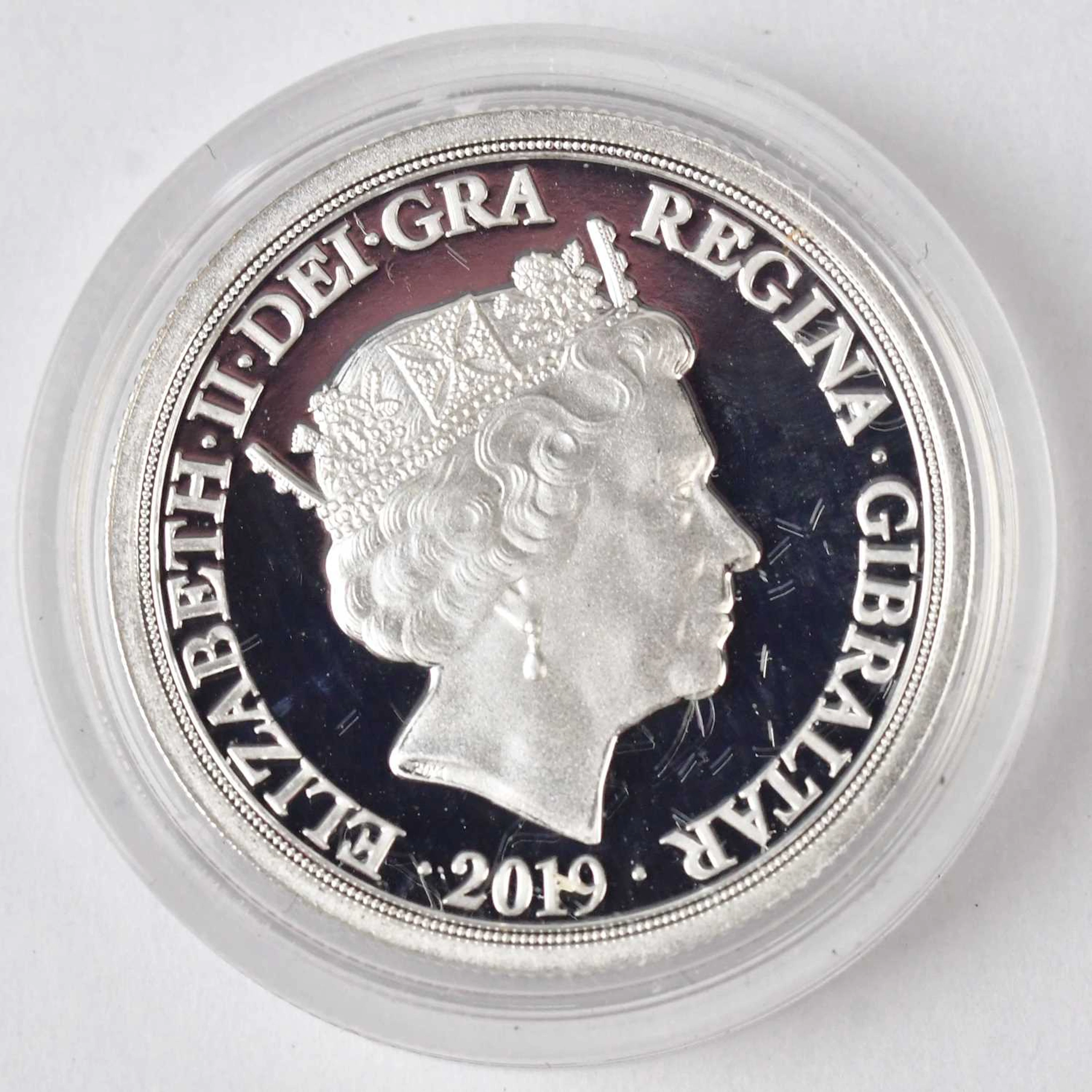 LONDON MINT OFFICE; a silver proof sovereign 2019