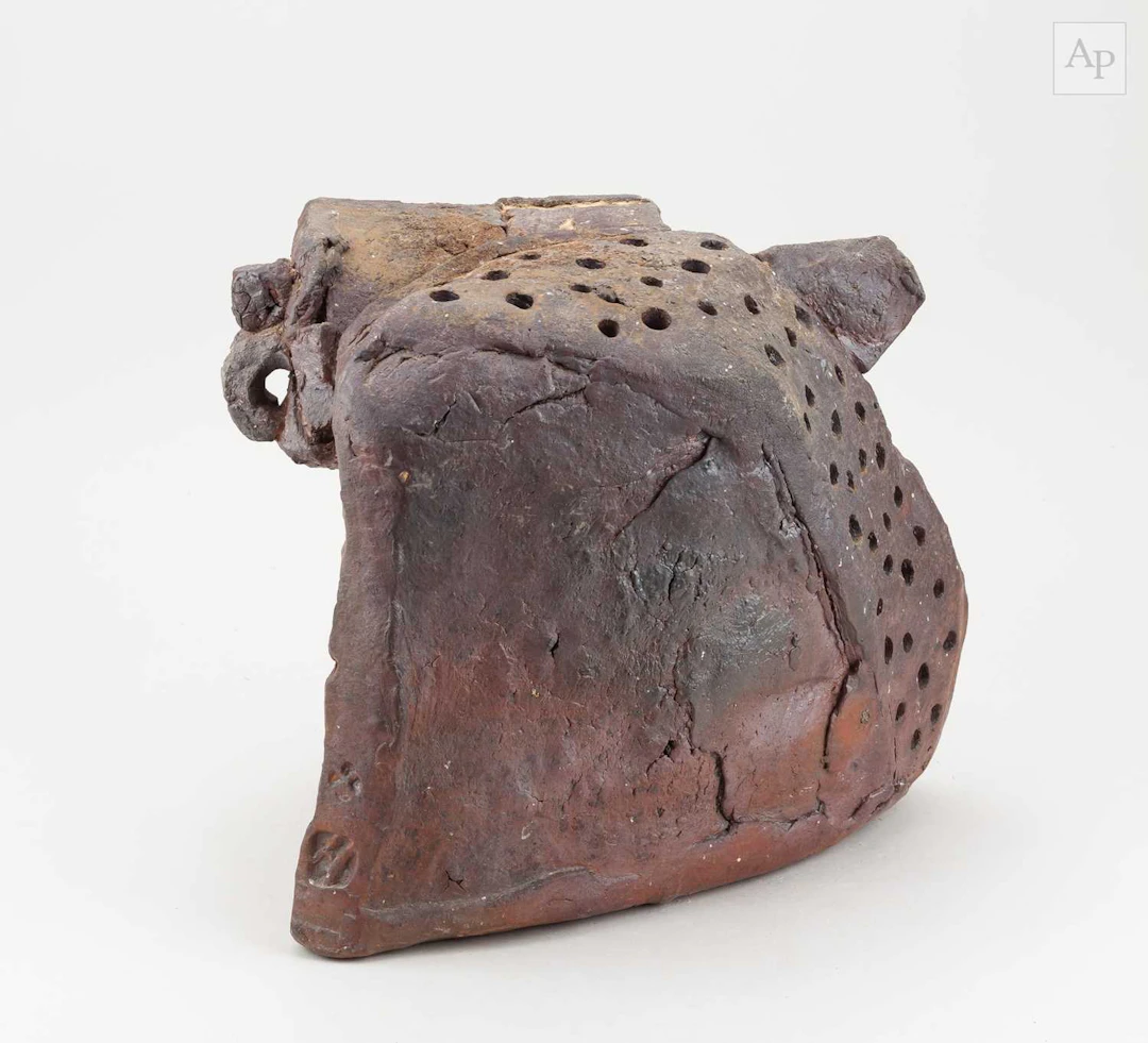 CHARLES BOUND (born 1939); a large wood fired stoneware...