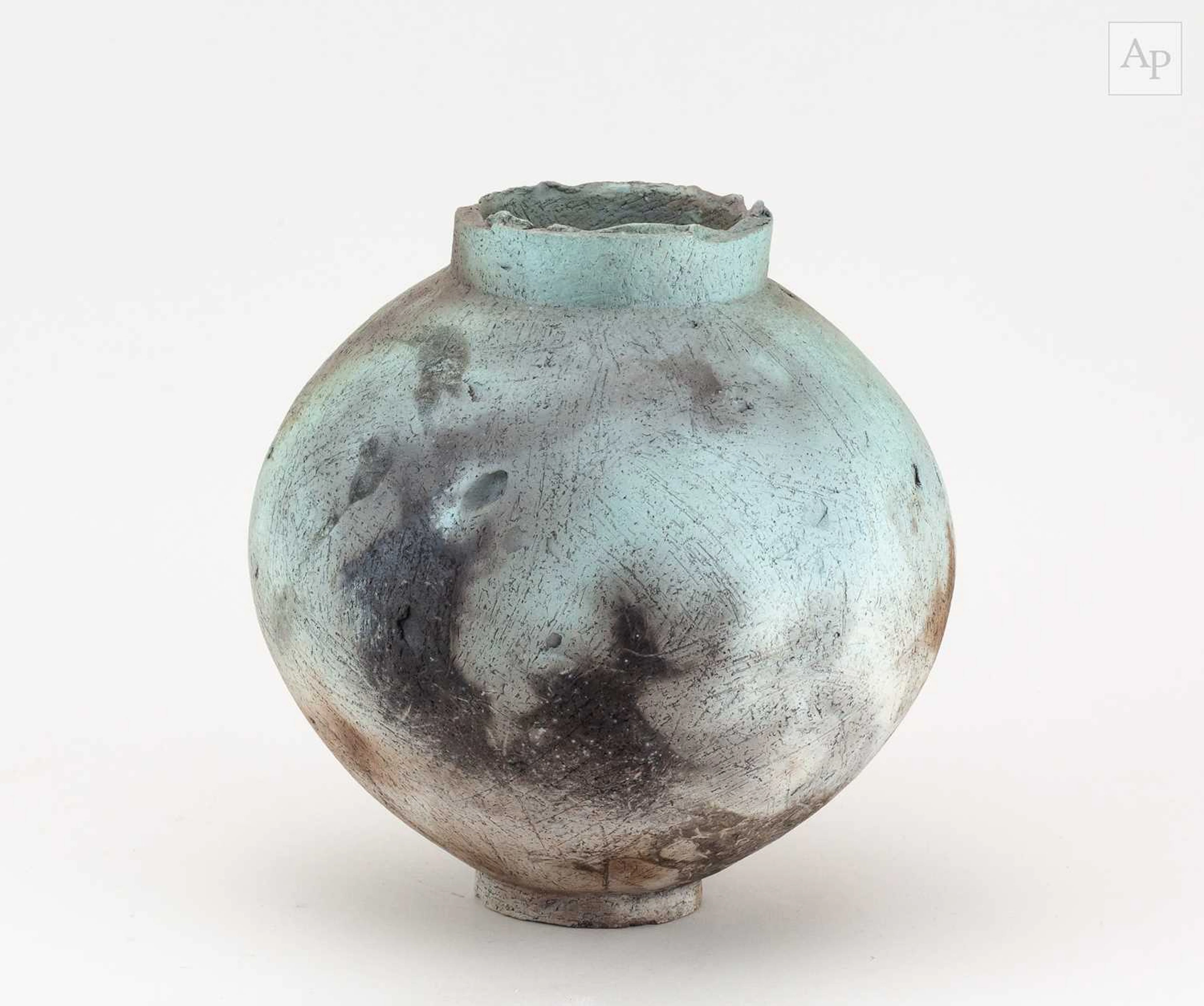 VICTORIA MEADOWS (born 1974); a small earthenware moon jar