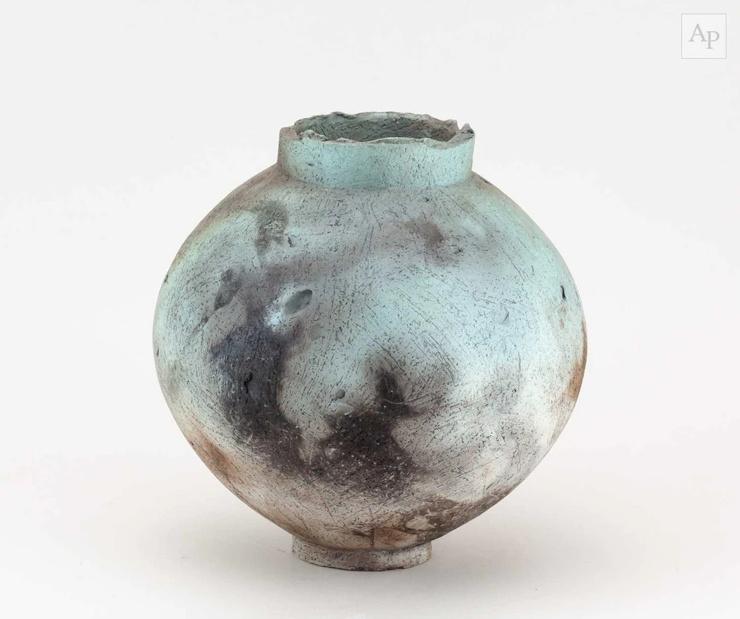 VICTORIA MEADOWS (born 1974); a small earthenware moon jar