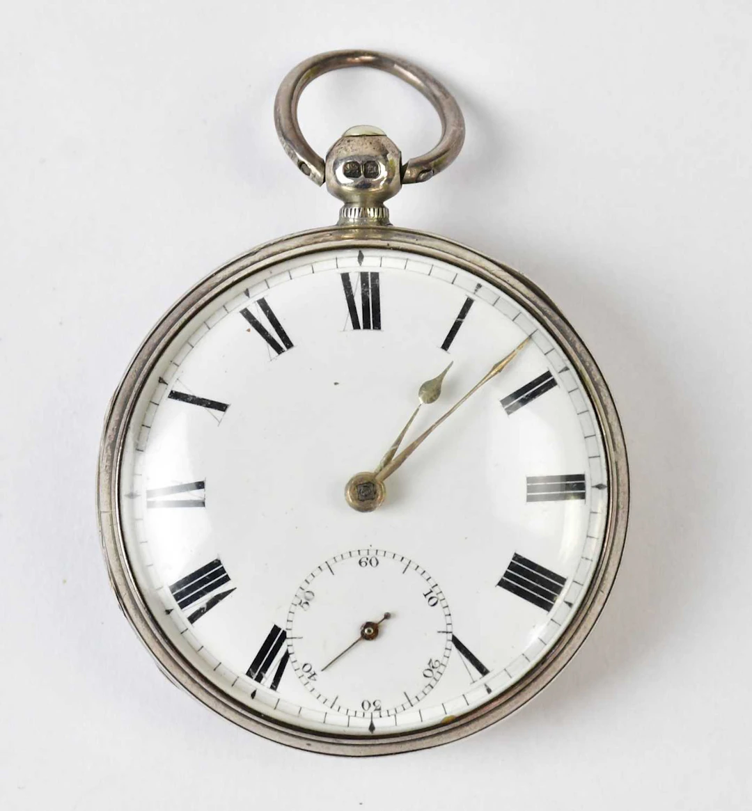 A Victorian hallamarked silver key wind open face pocket watch